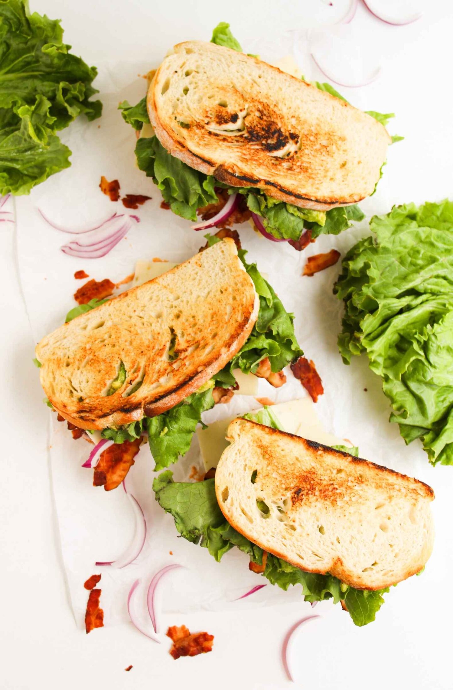 overhead club sandwiches