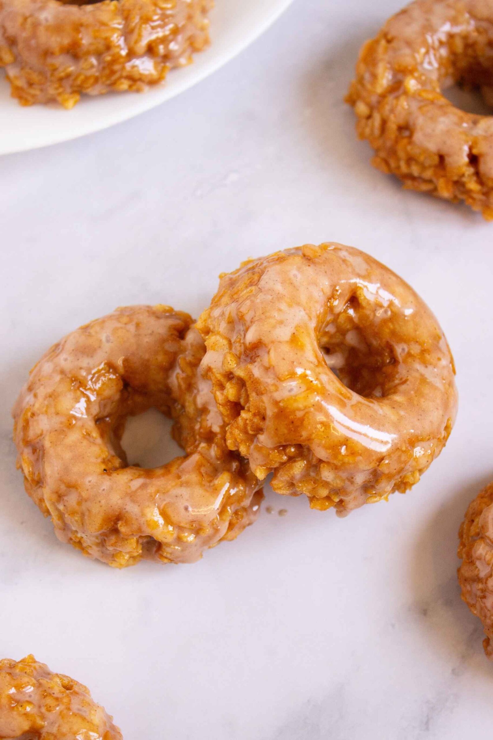 pumpkin krispie donuts