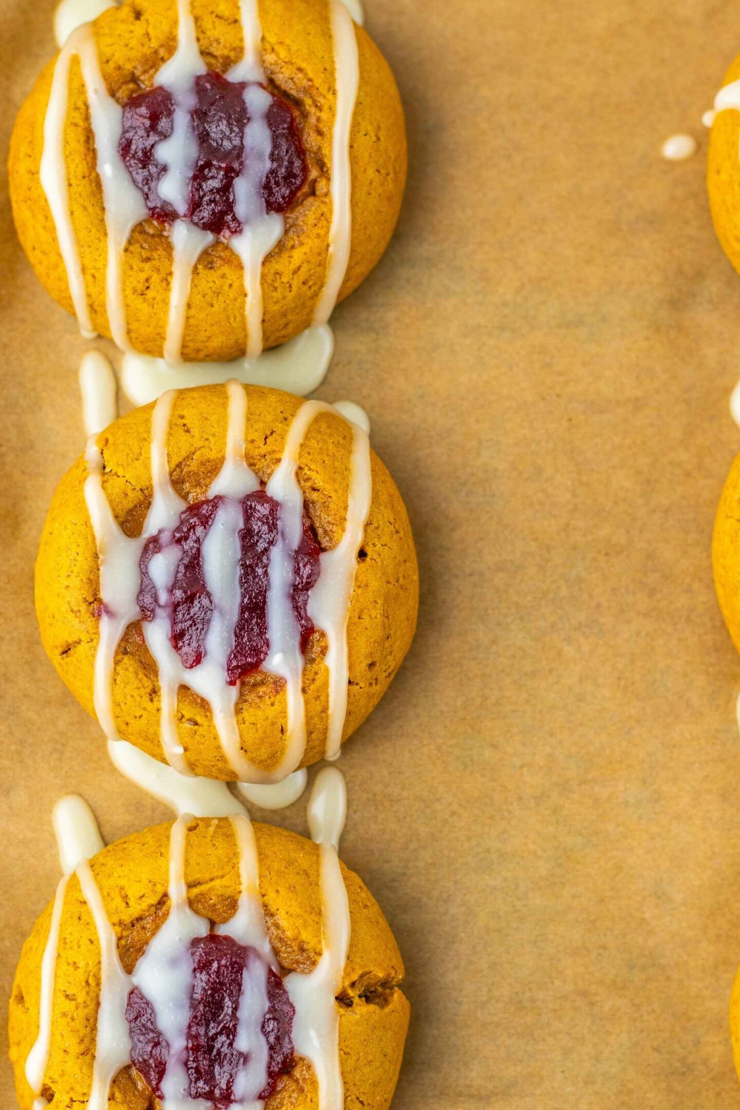 thumbprint cookies with white choc