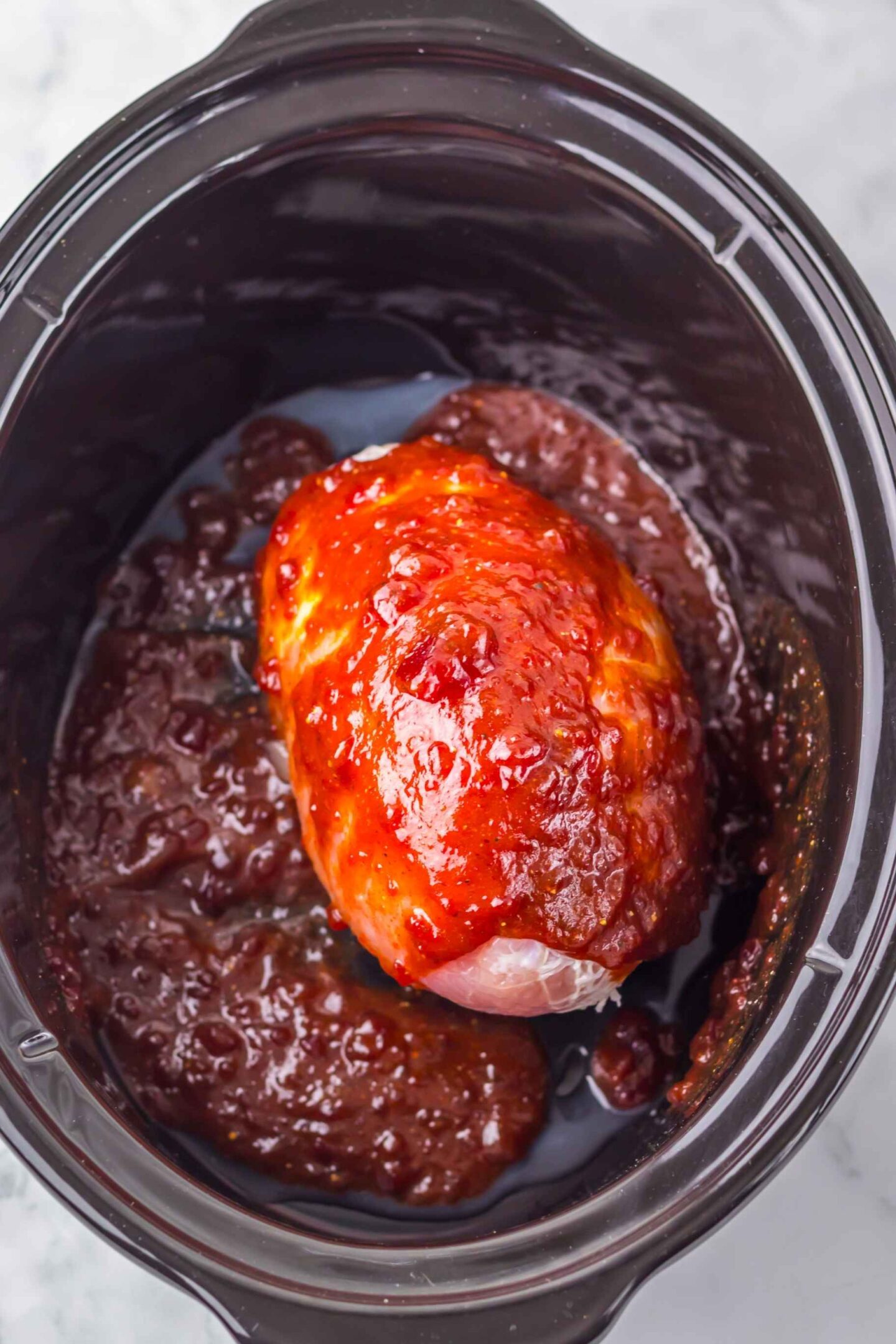turkey and cranberry sauce