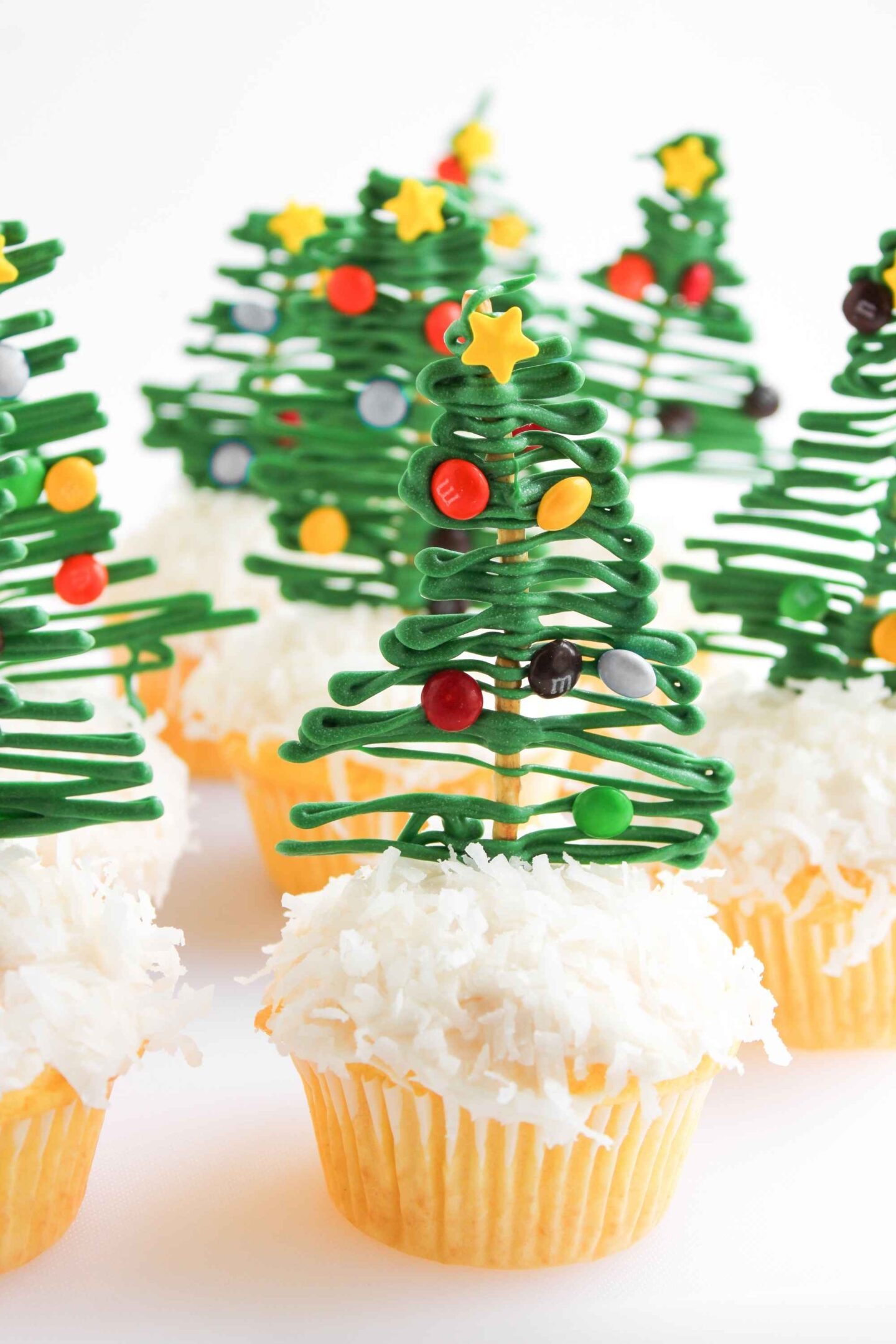 christmas tree cupcakes