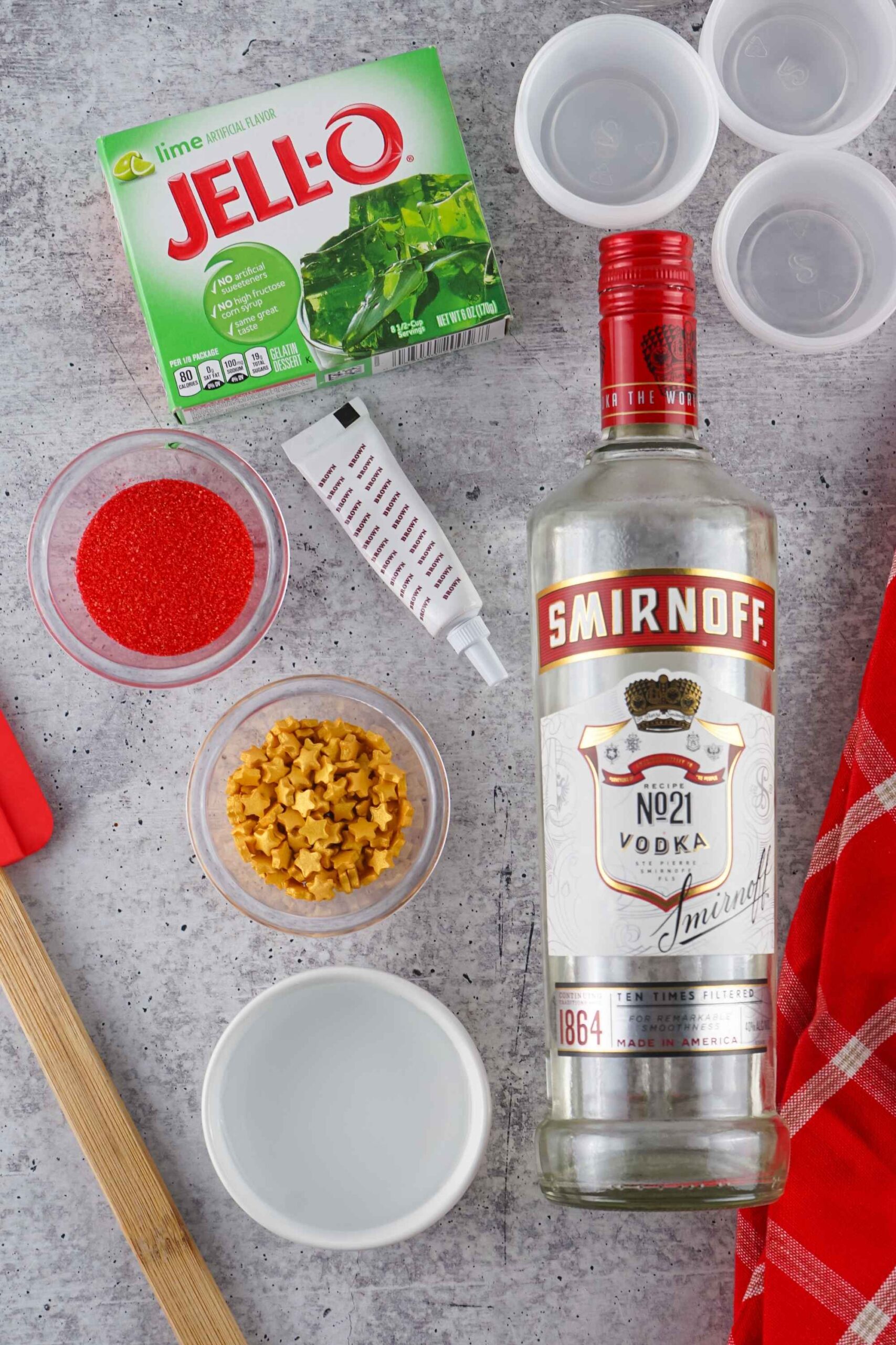 christmas tree jello shots ingredients
