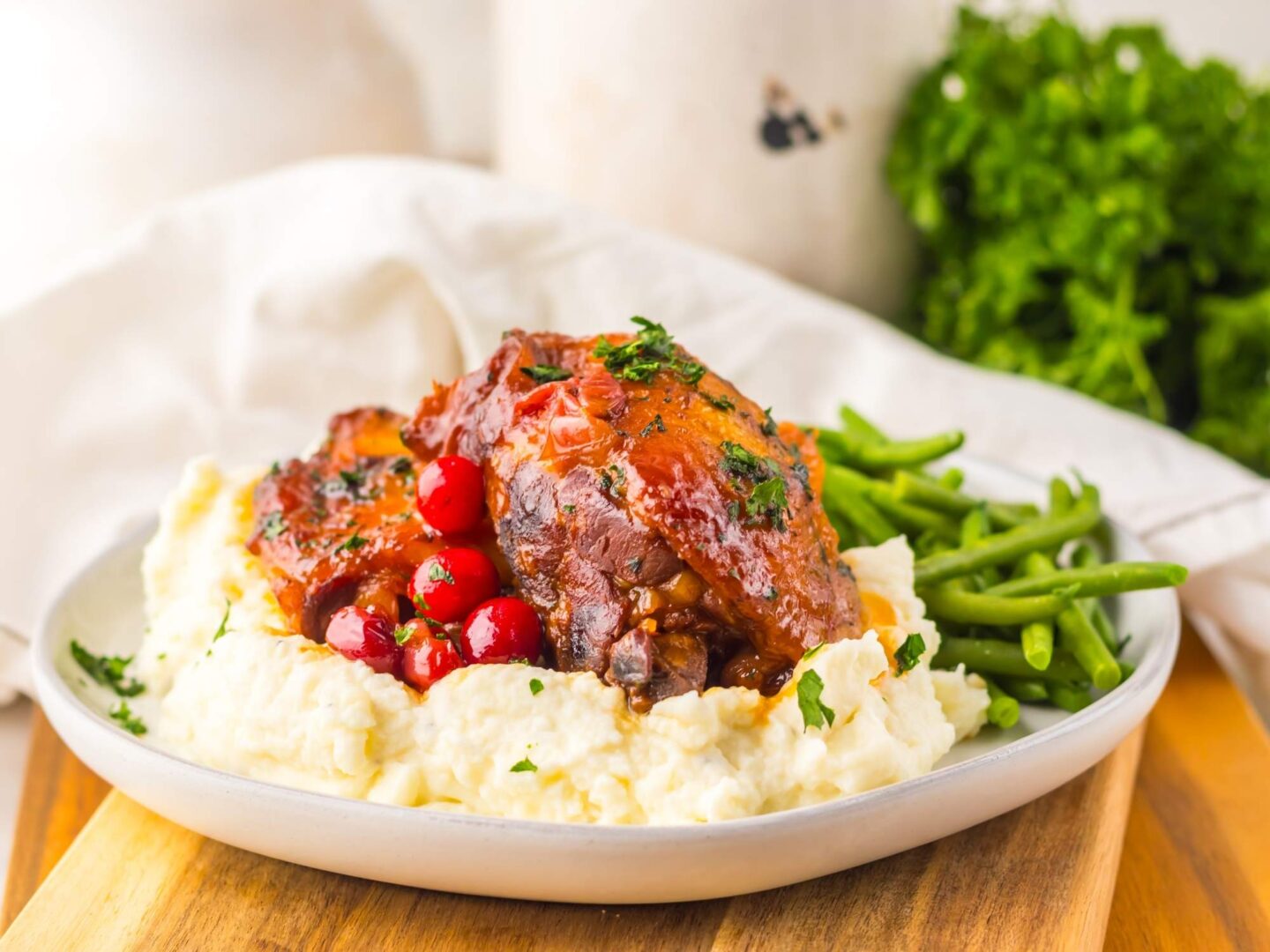 cranberry apricot chicken thighs