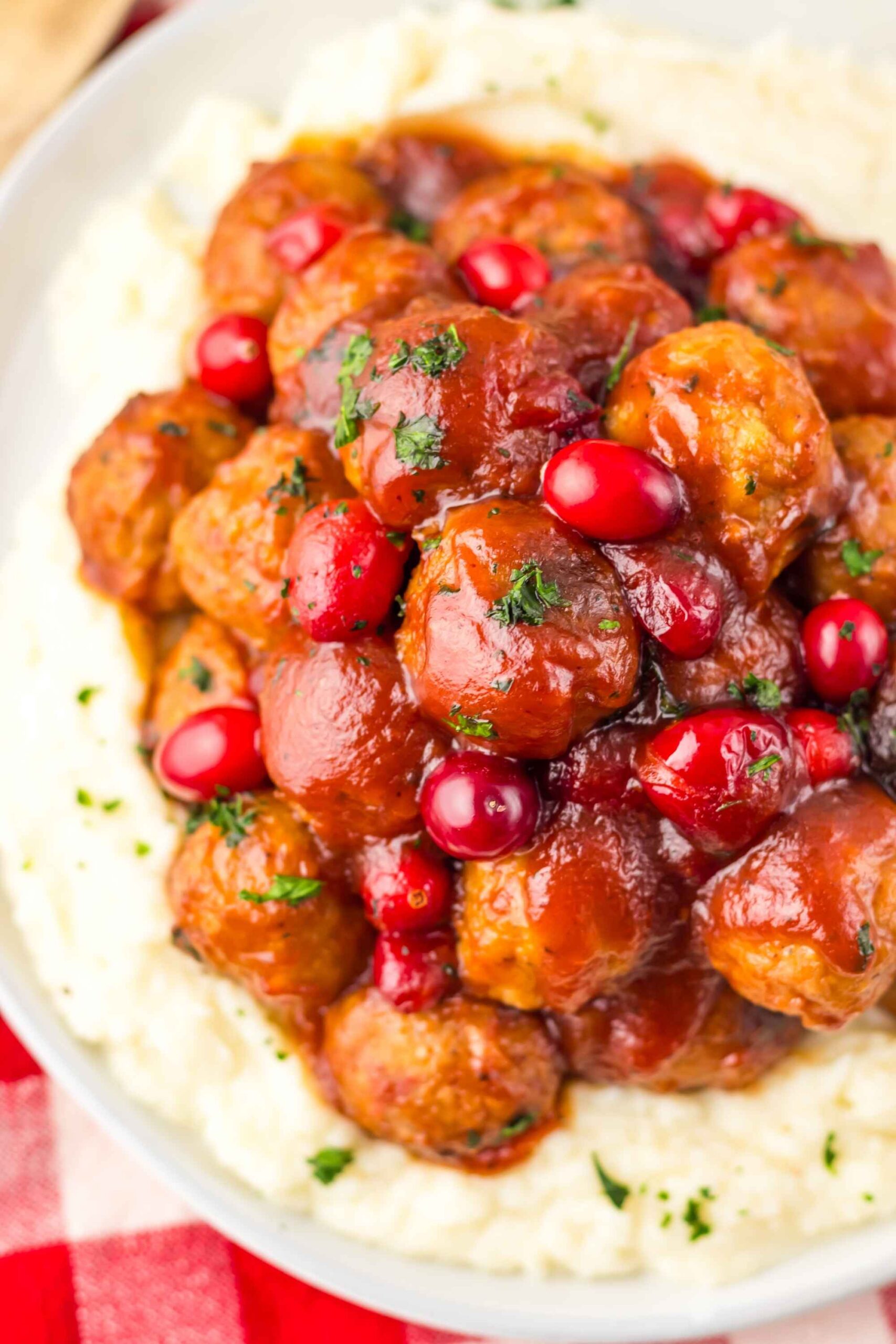 crockpot cranberry meatballs