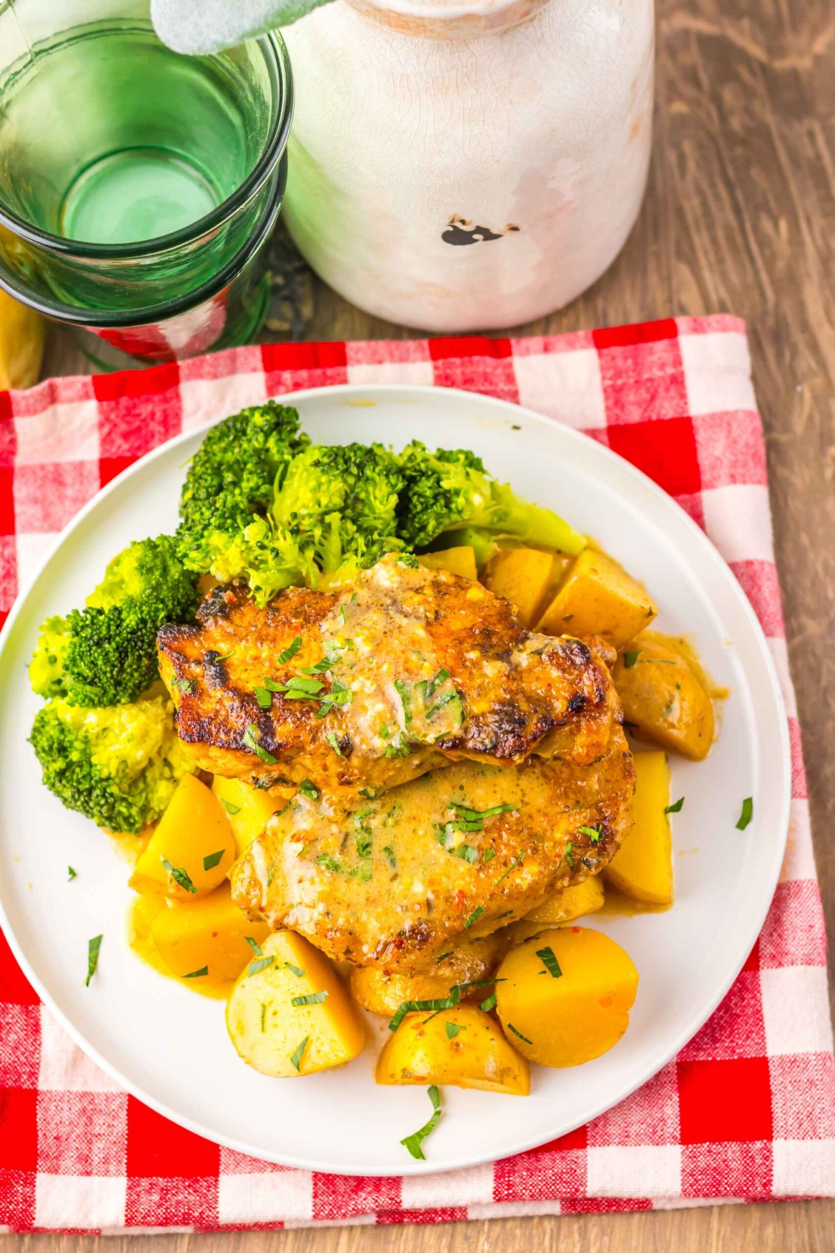 crockpot garlic parmesan pork chops