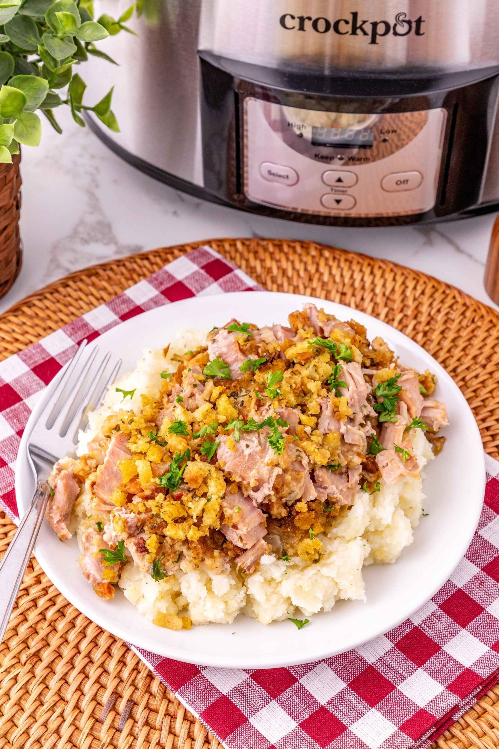 crockpot pork chops with stuffing
