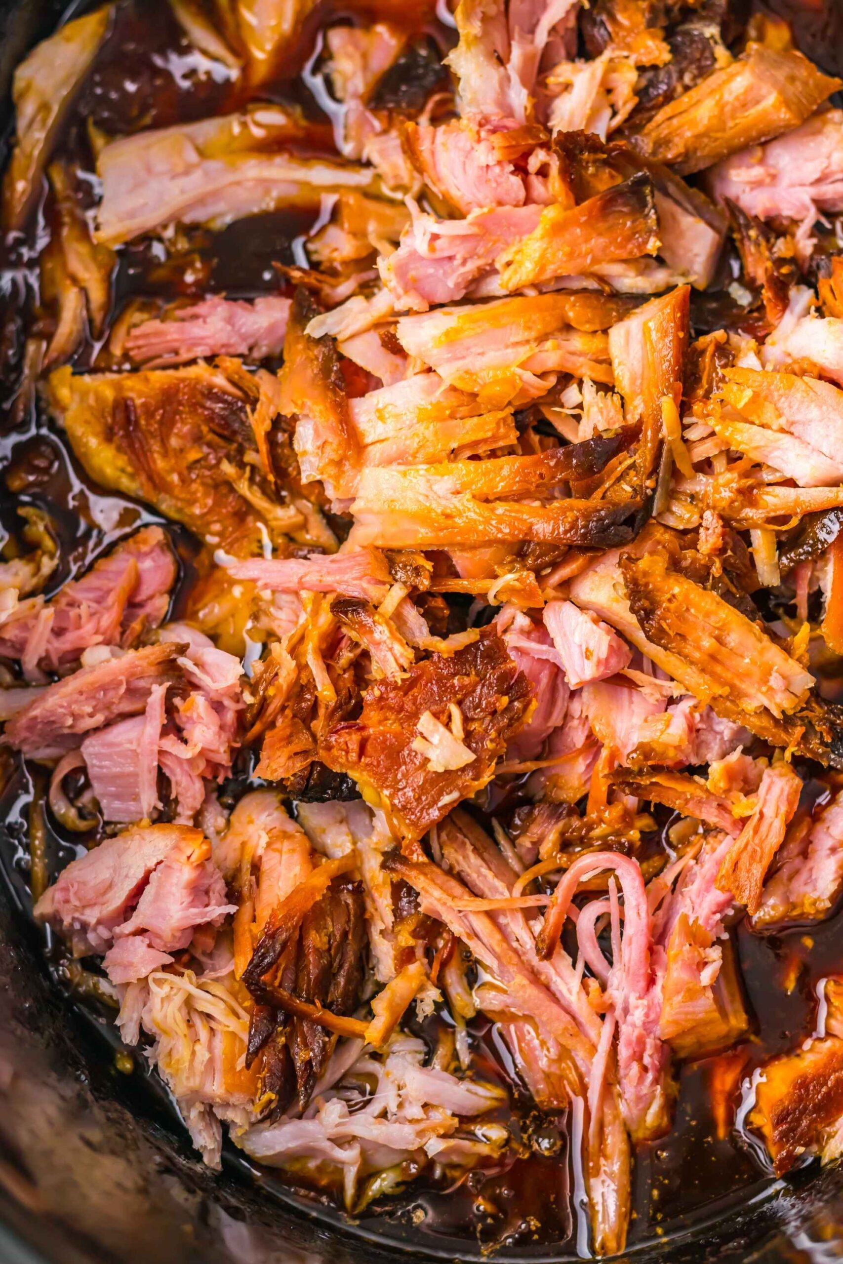 crockpot pulled ham