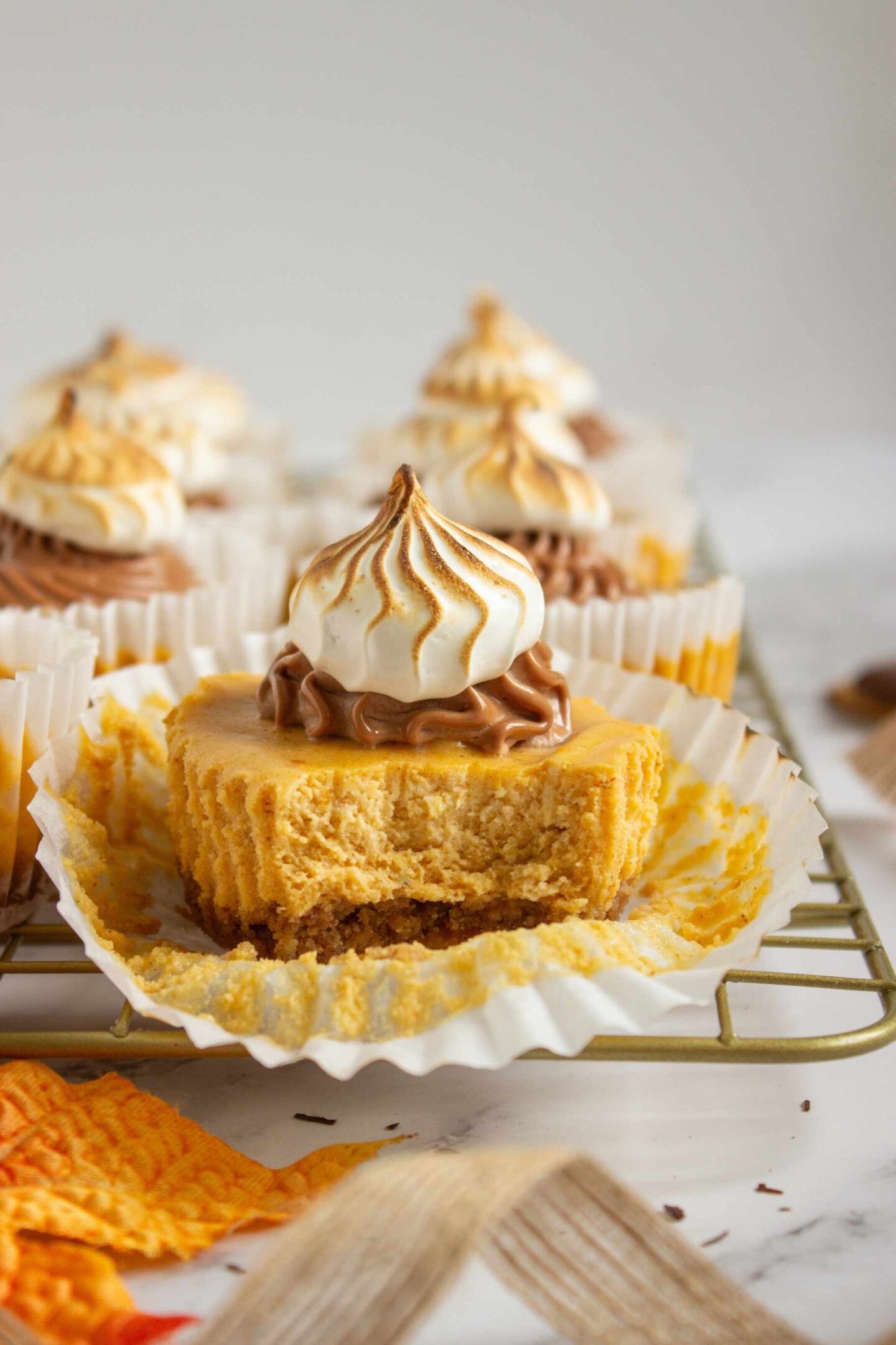 pumpkin smores cheesecake