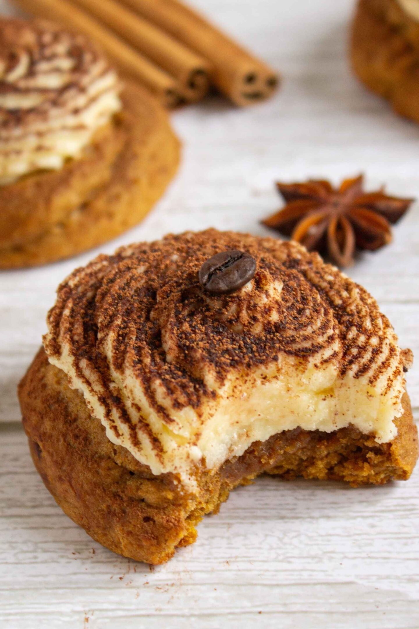 single pumpkin cookie