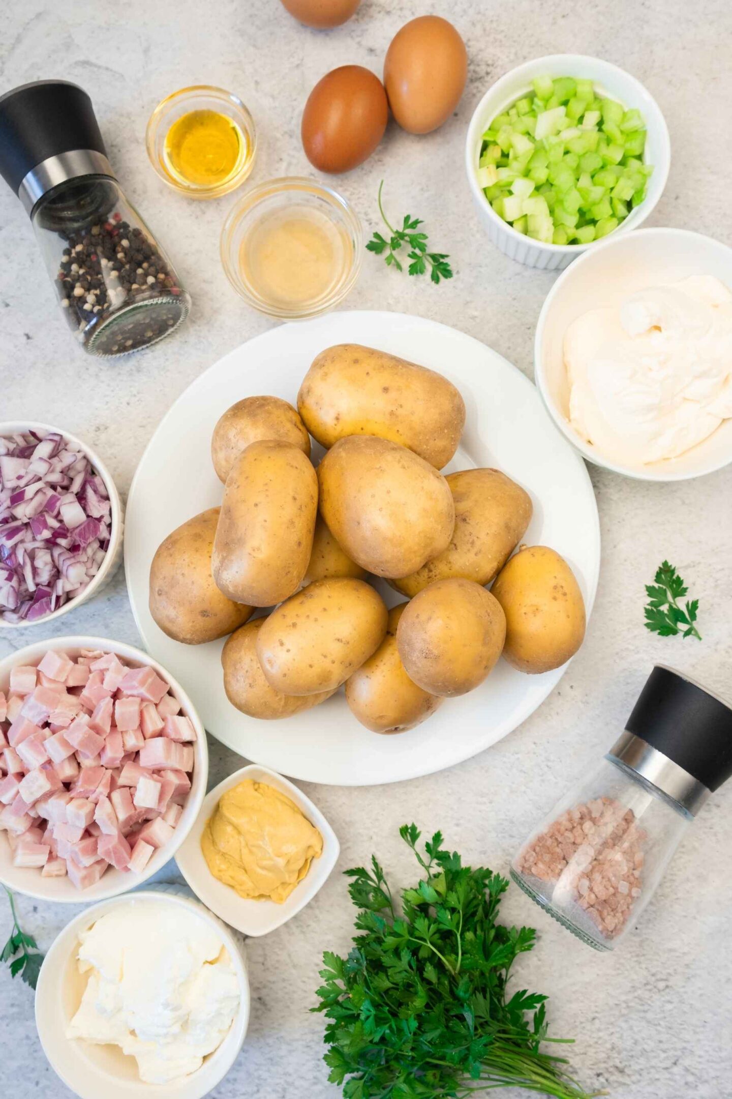 steakhouse potato salad ingredients
