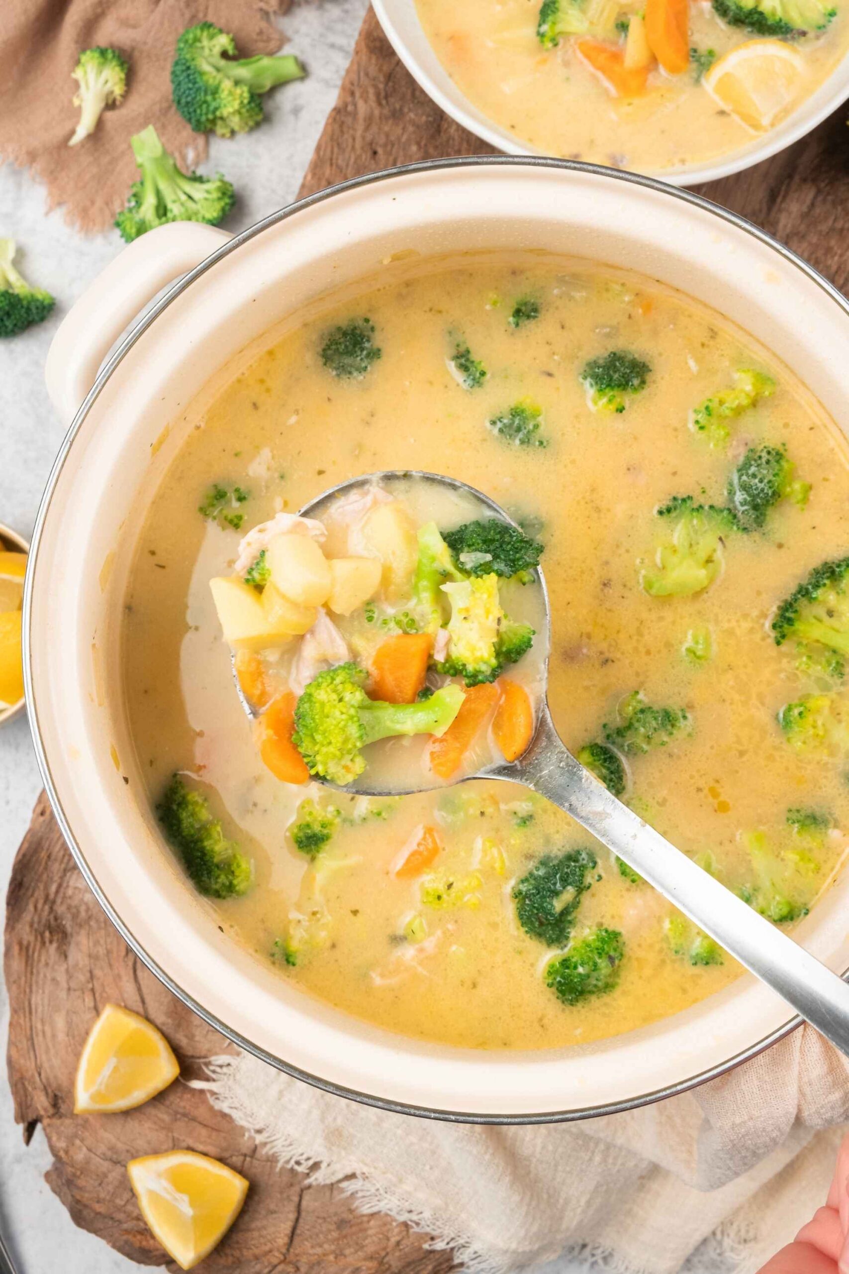 chicken brocolli soup
