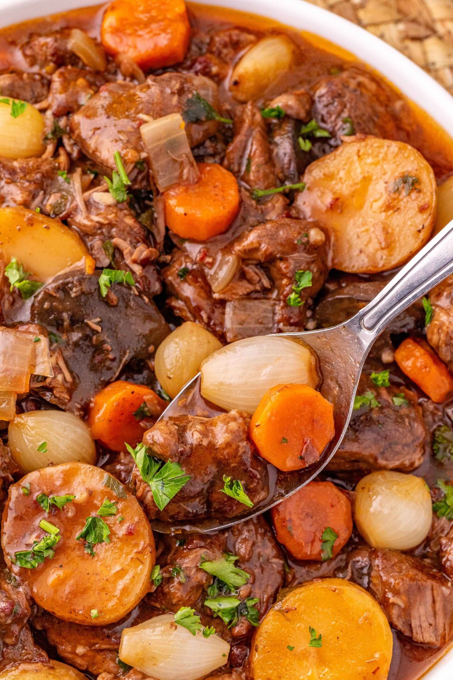 closeup bourguignon