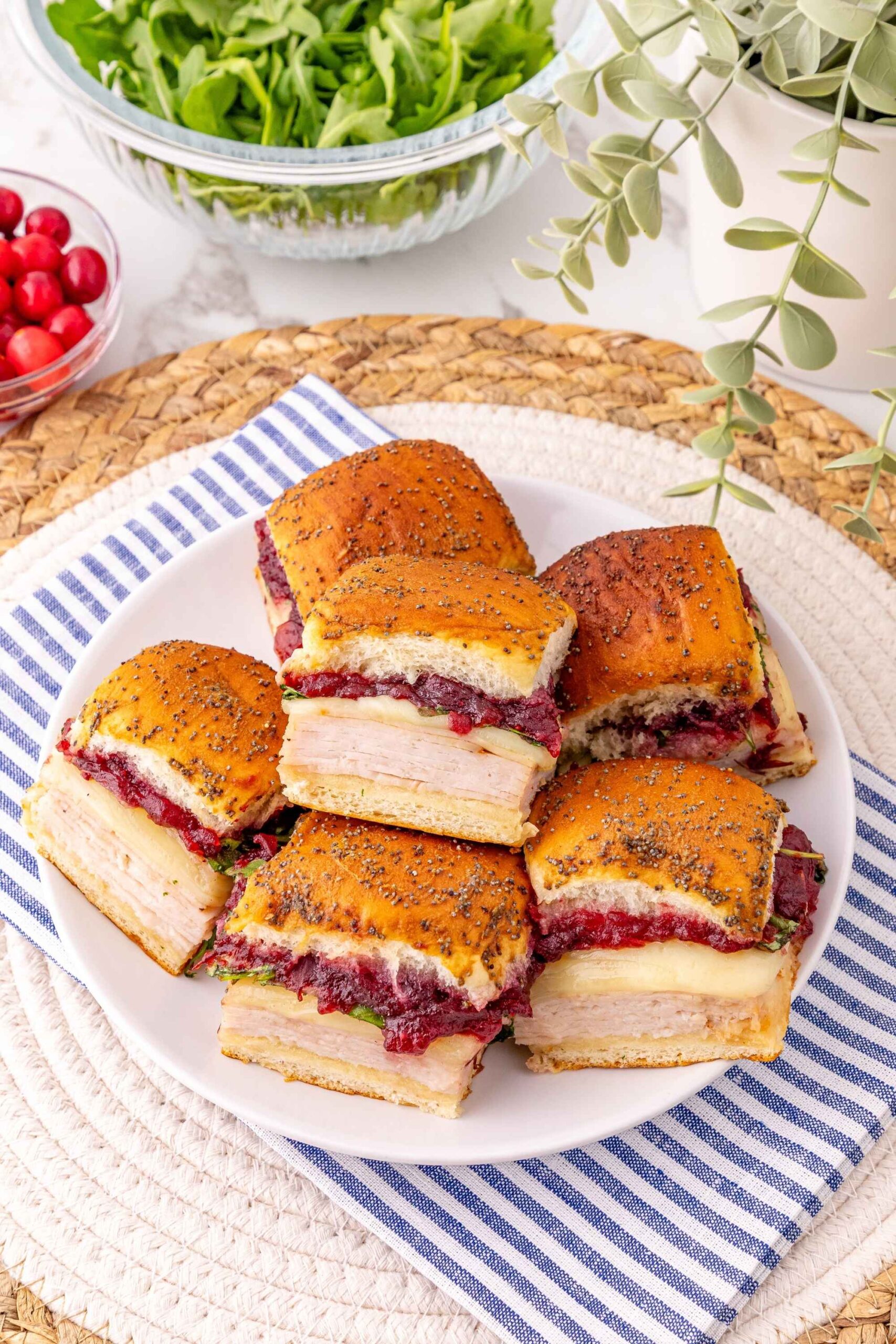 cranberry turkey sliders
