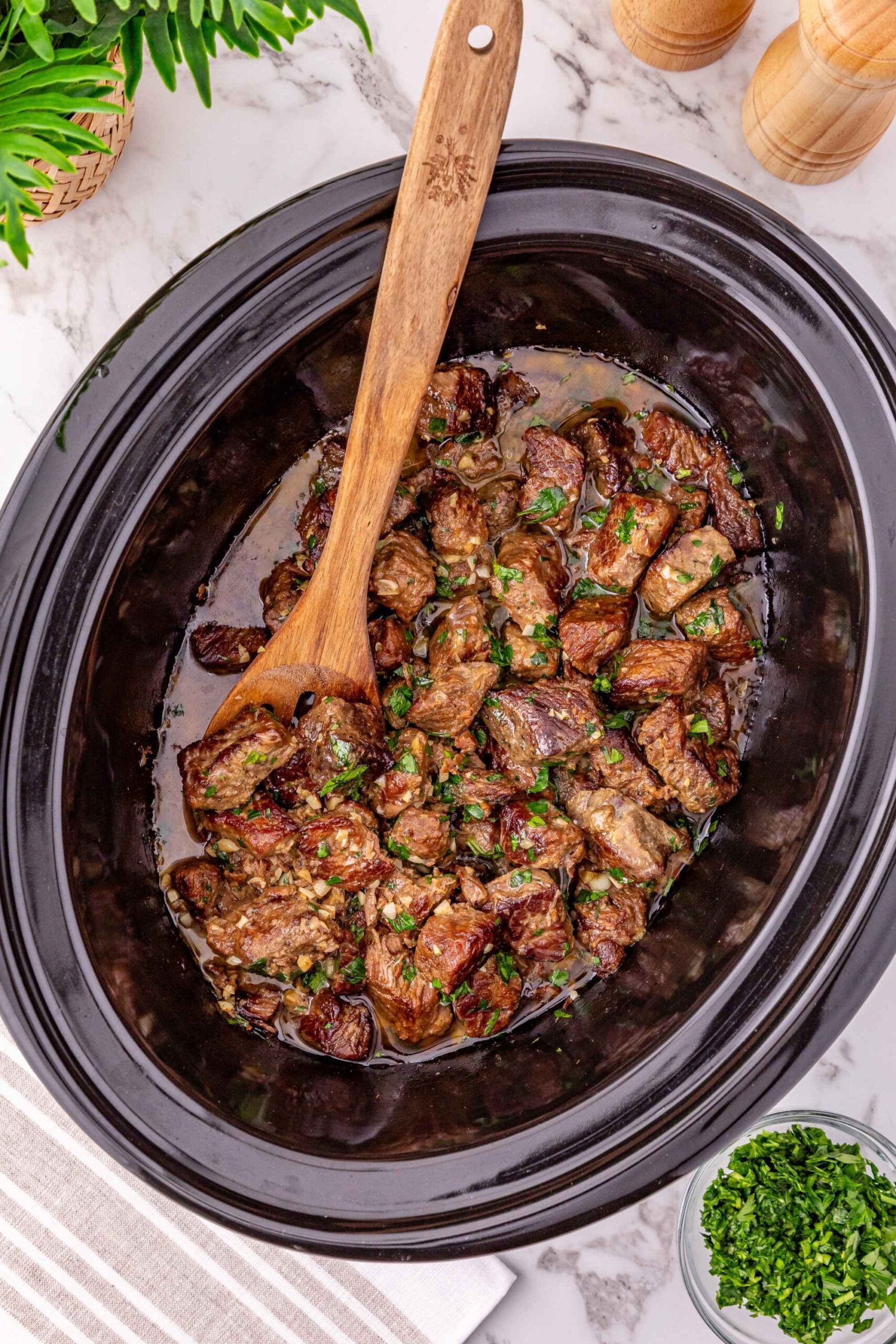 garlic butter steak bites