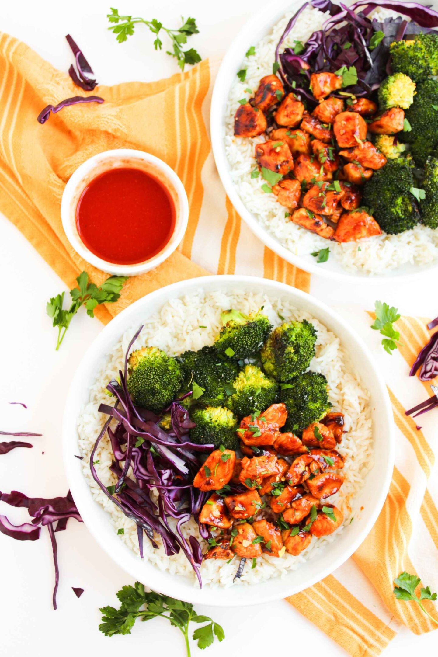 honey chicken rice bowl