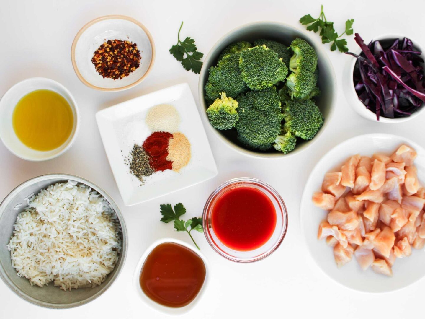 hot honey chicken bowl ingredients