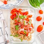 meal prep chicken bruschetta