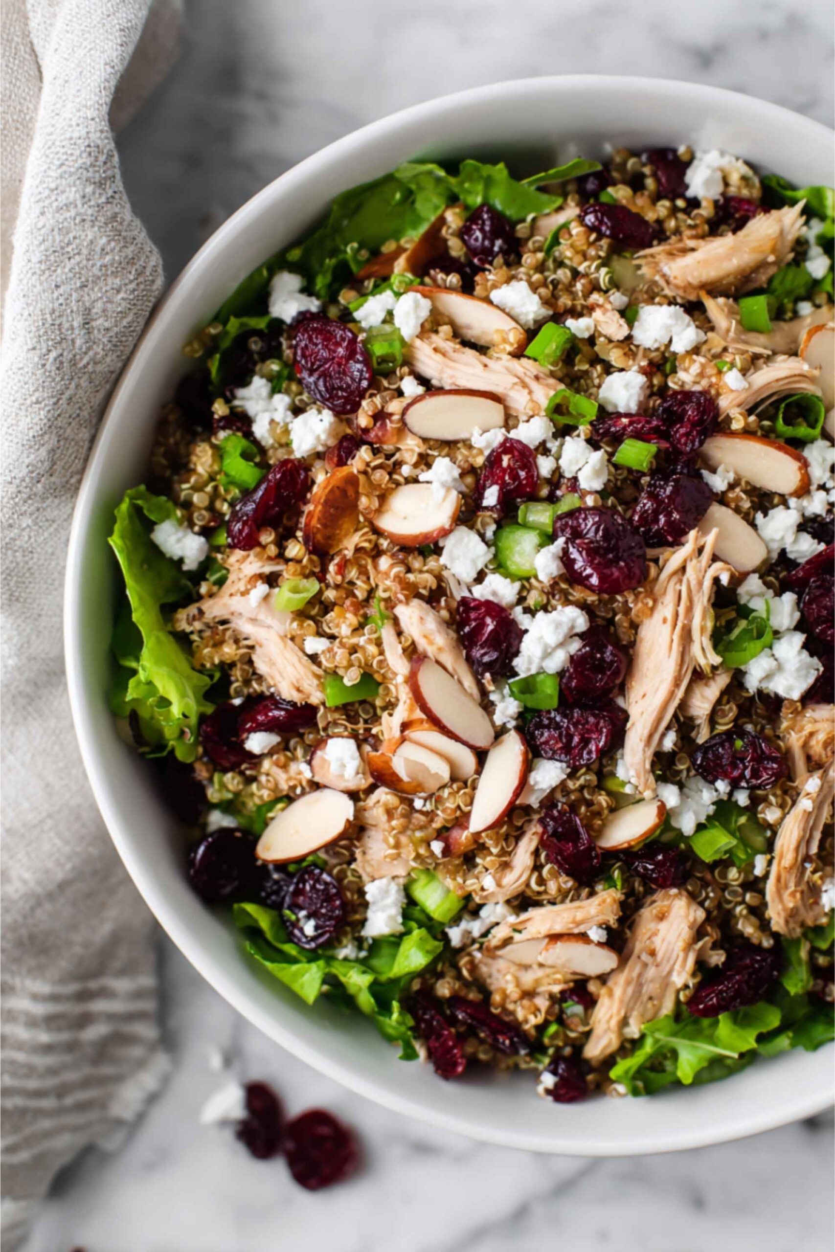 turkey cranberry quinoa salad