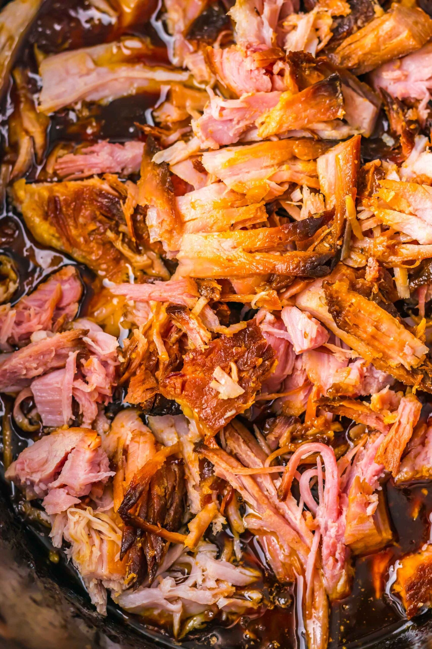 upclose crockpot pulled ham