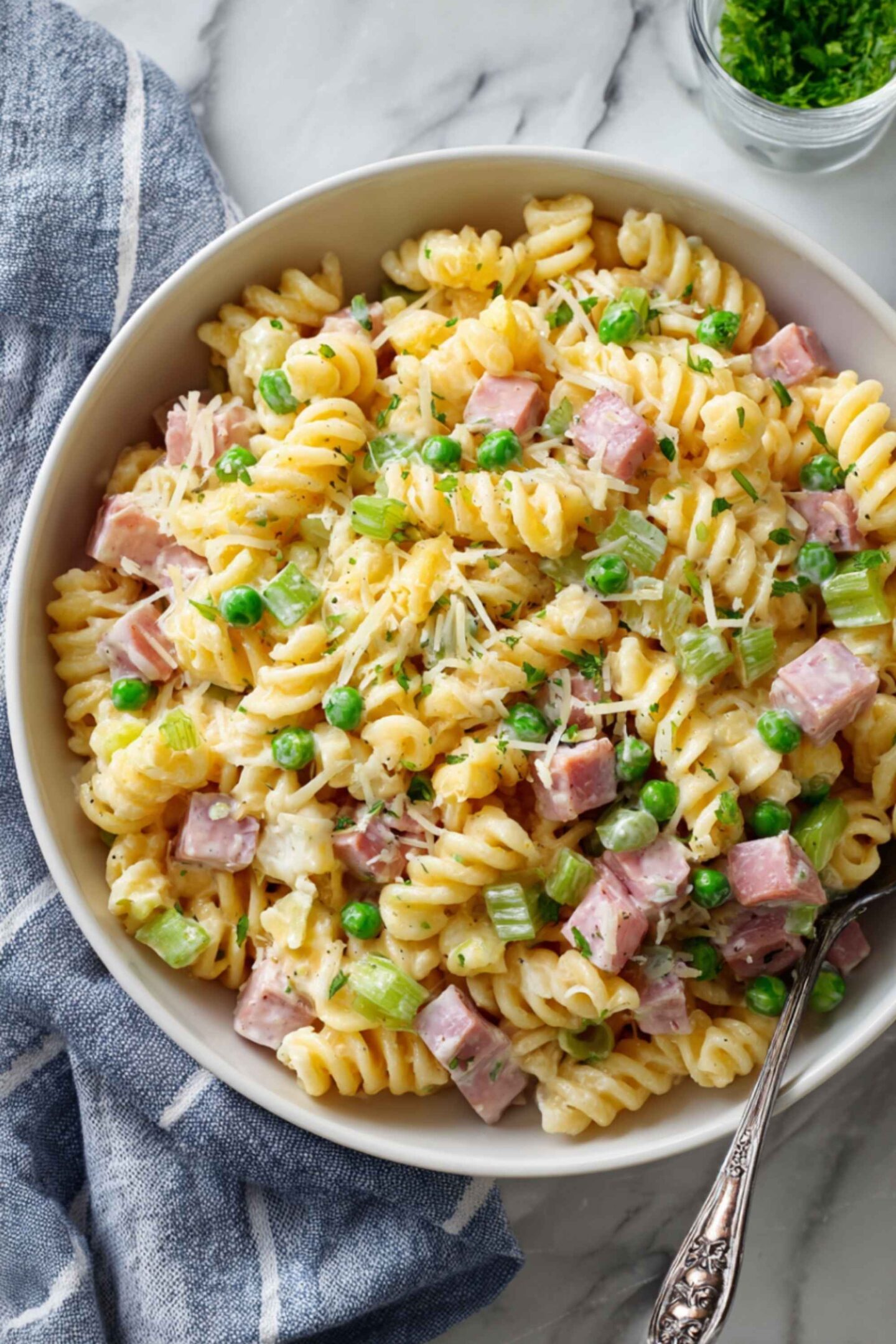 xmas ham pasta salad