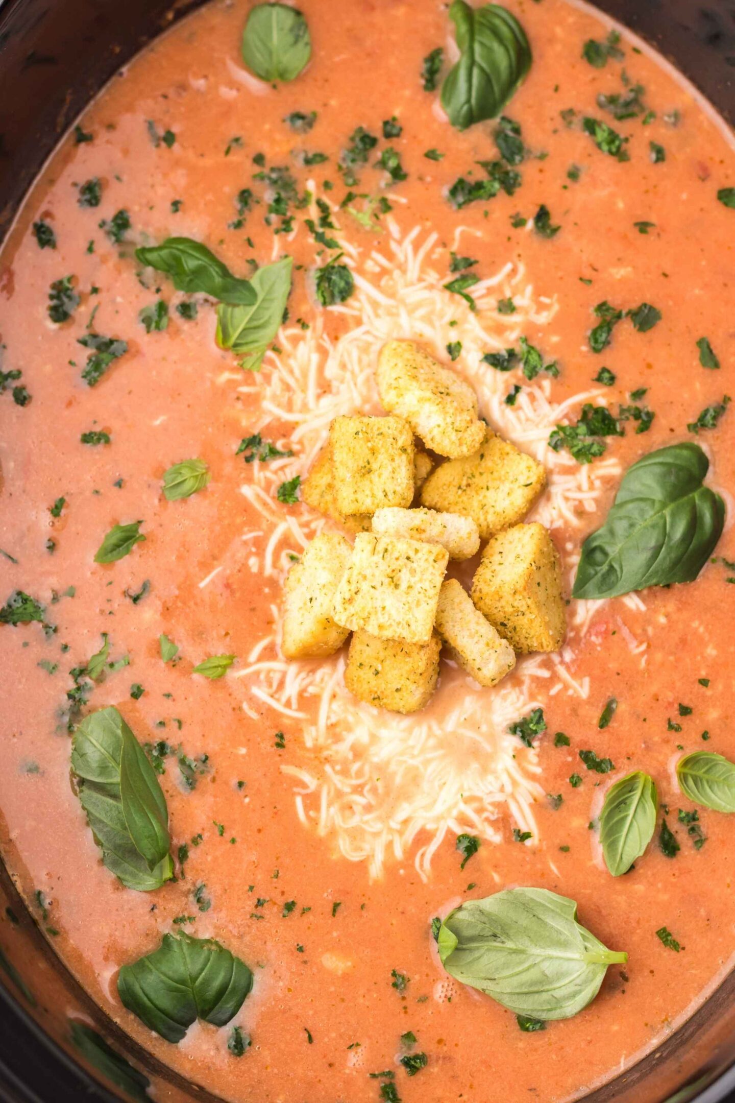 chicken parm soup in crockpot