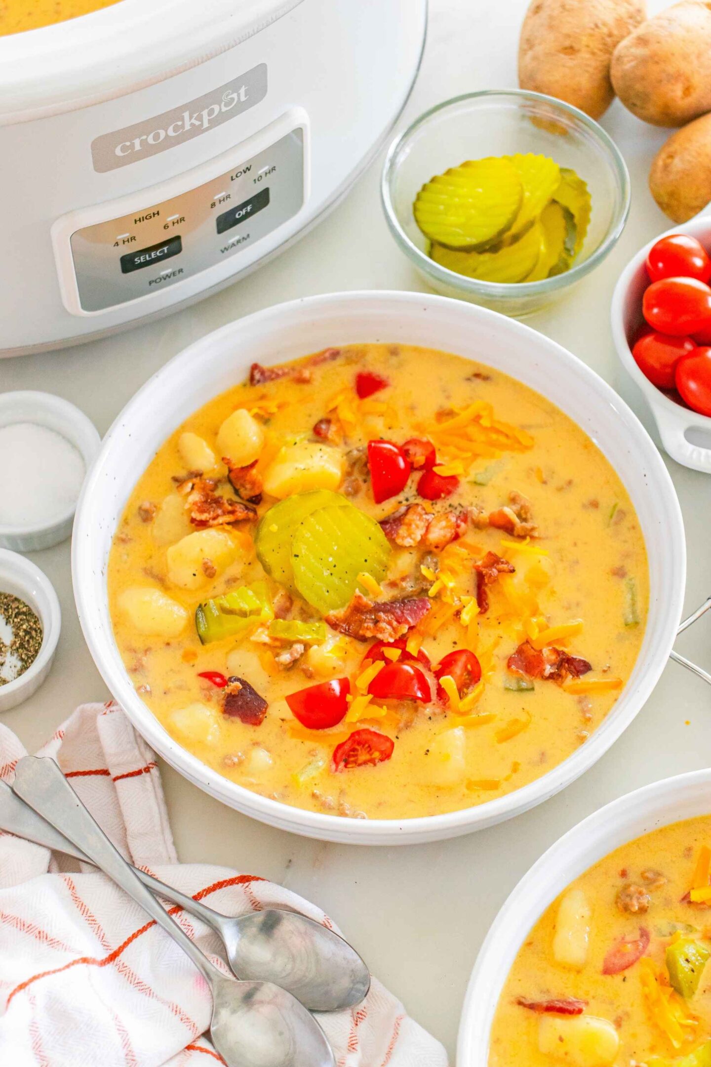 crockpot cheeseburger soup