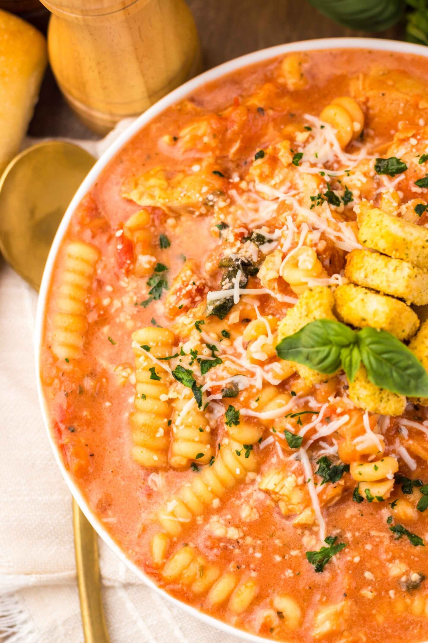 crockpot chicken parmesan soup