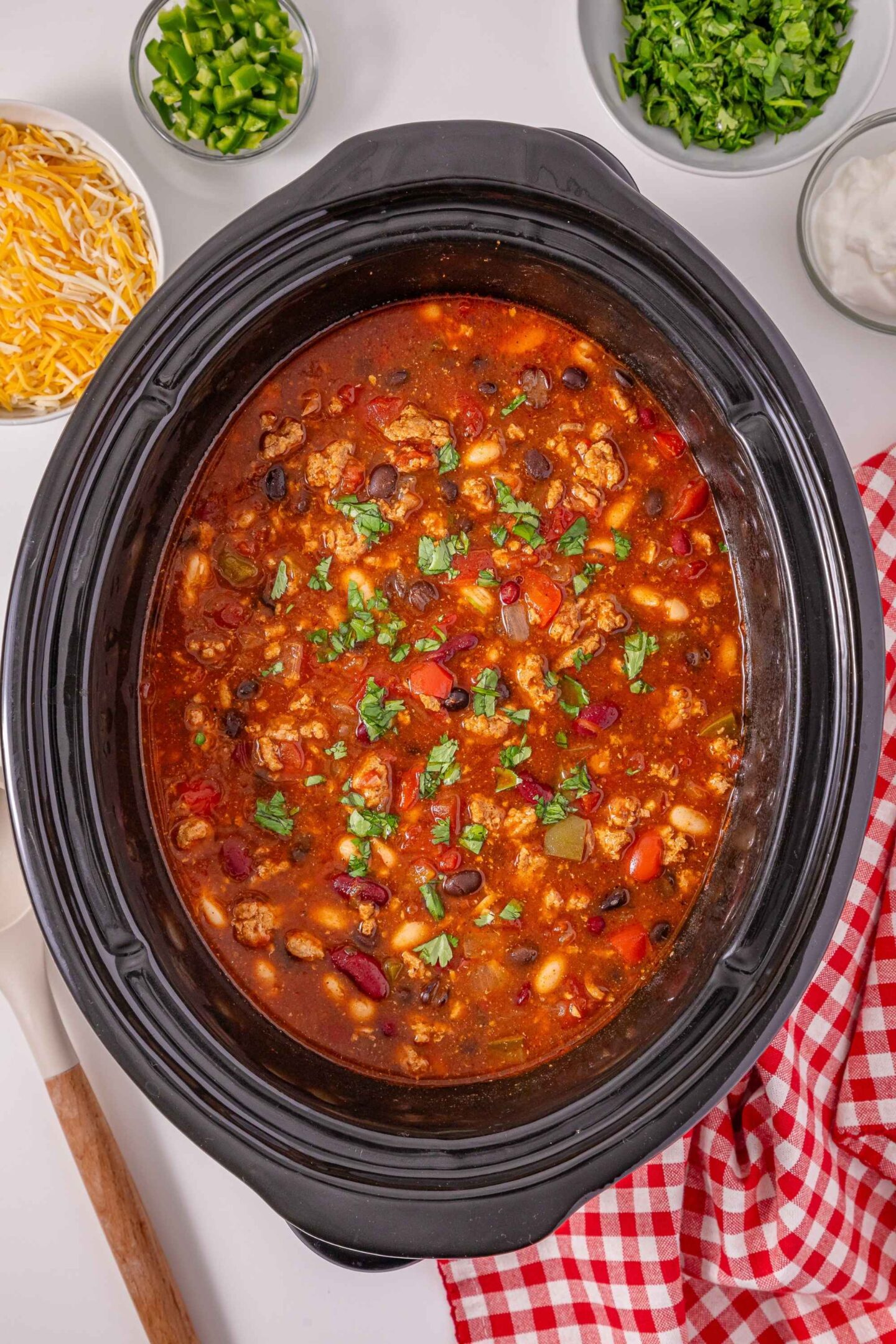 crockpot turkey chili