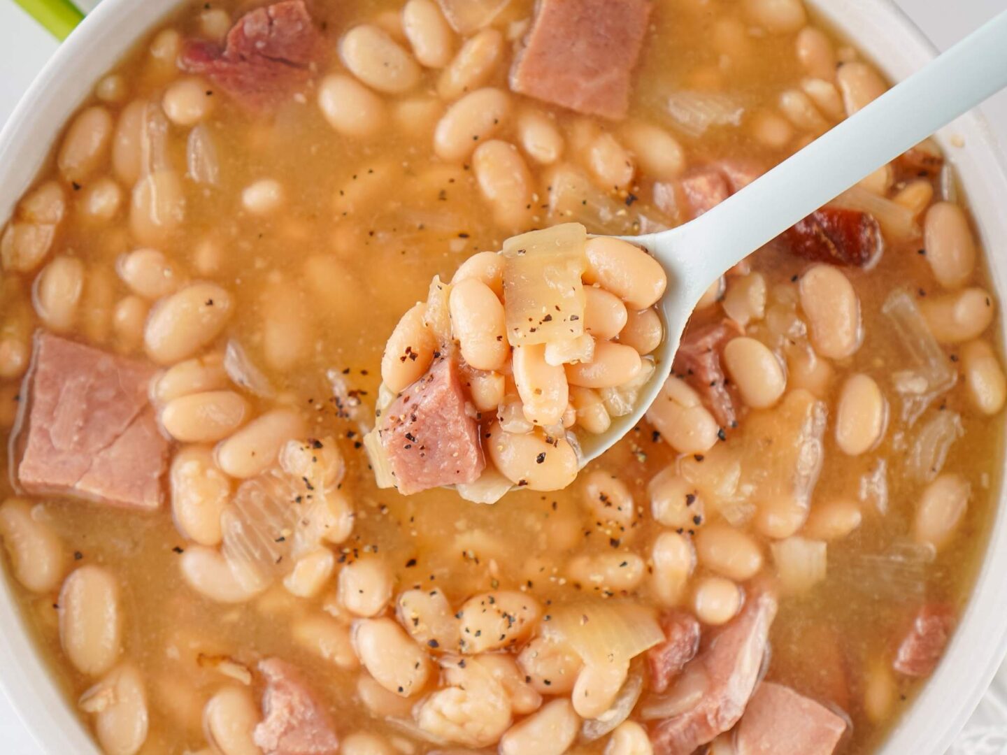 ham bean crockpot soup