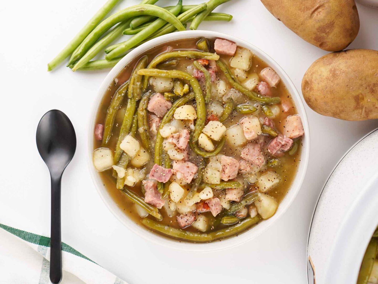 ham green beans potatoes