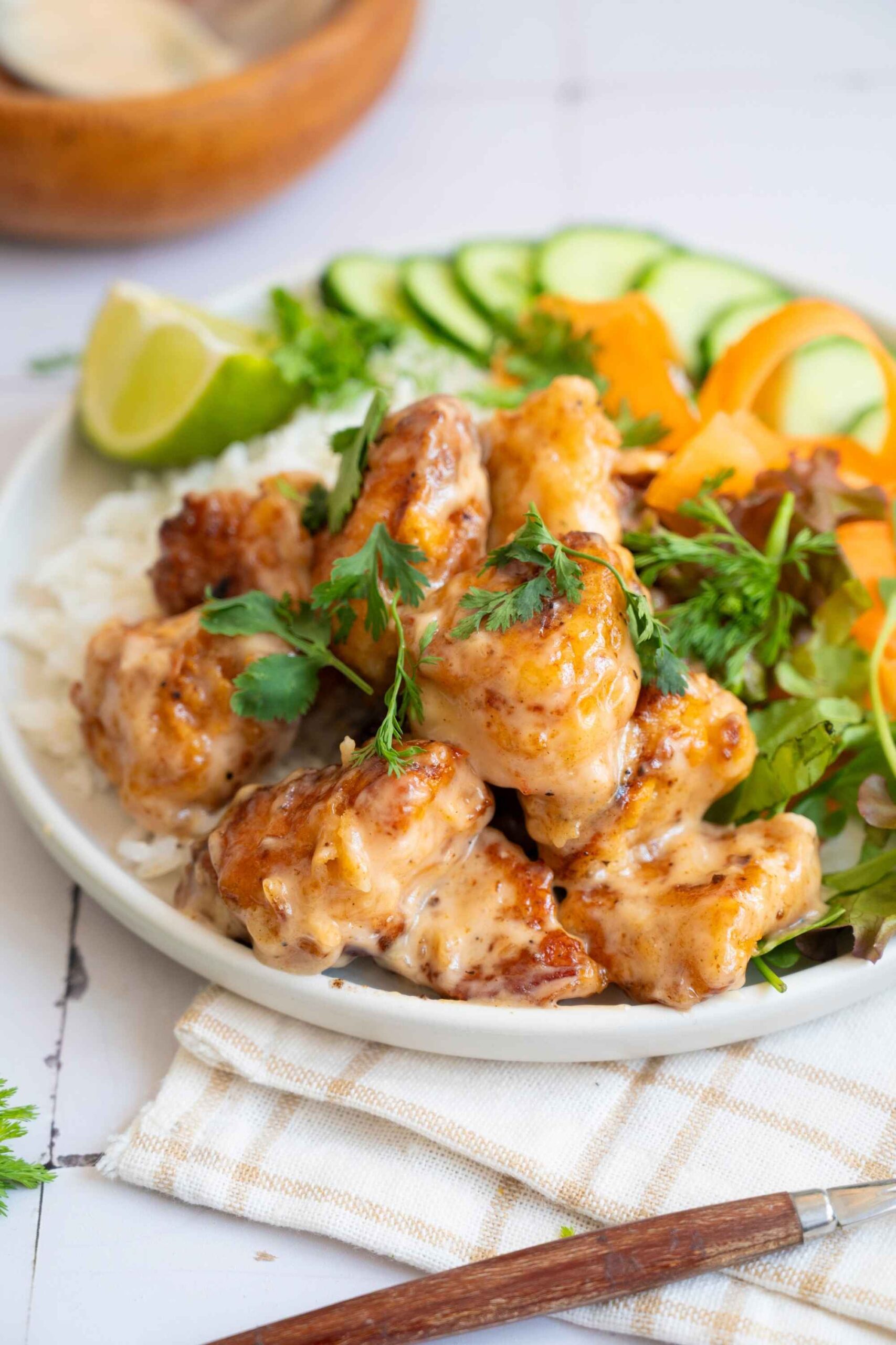 bang bang chicken rice bowl