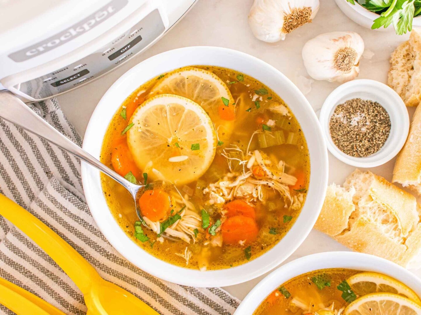chicken lemon orzo soup