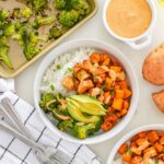 chicken sweet potato bowls