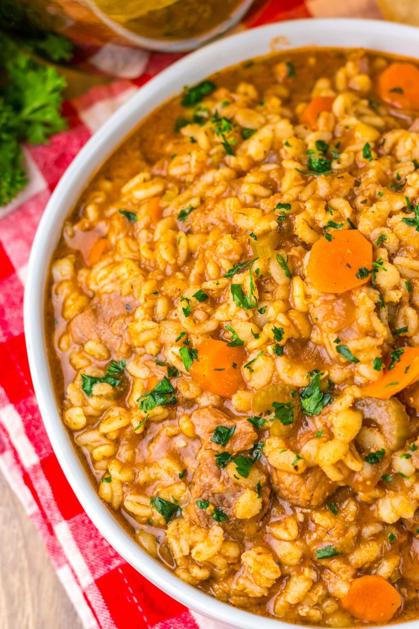 crockpot beef and barley soup