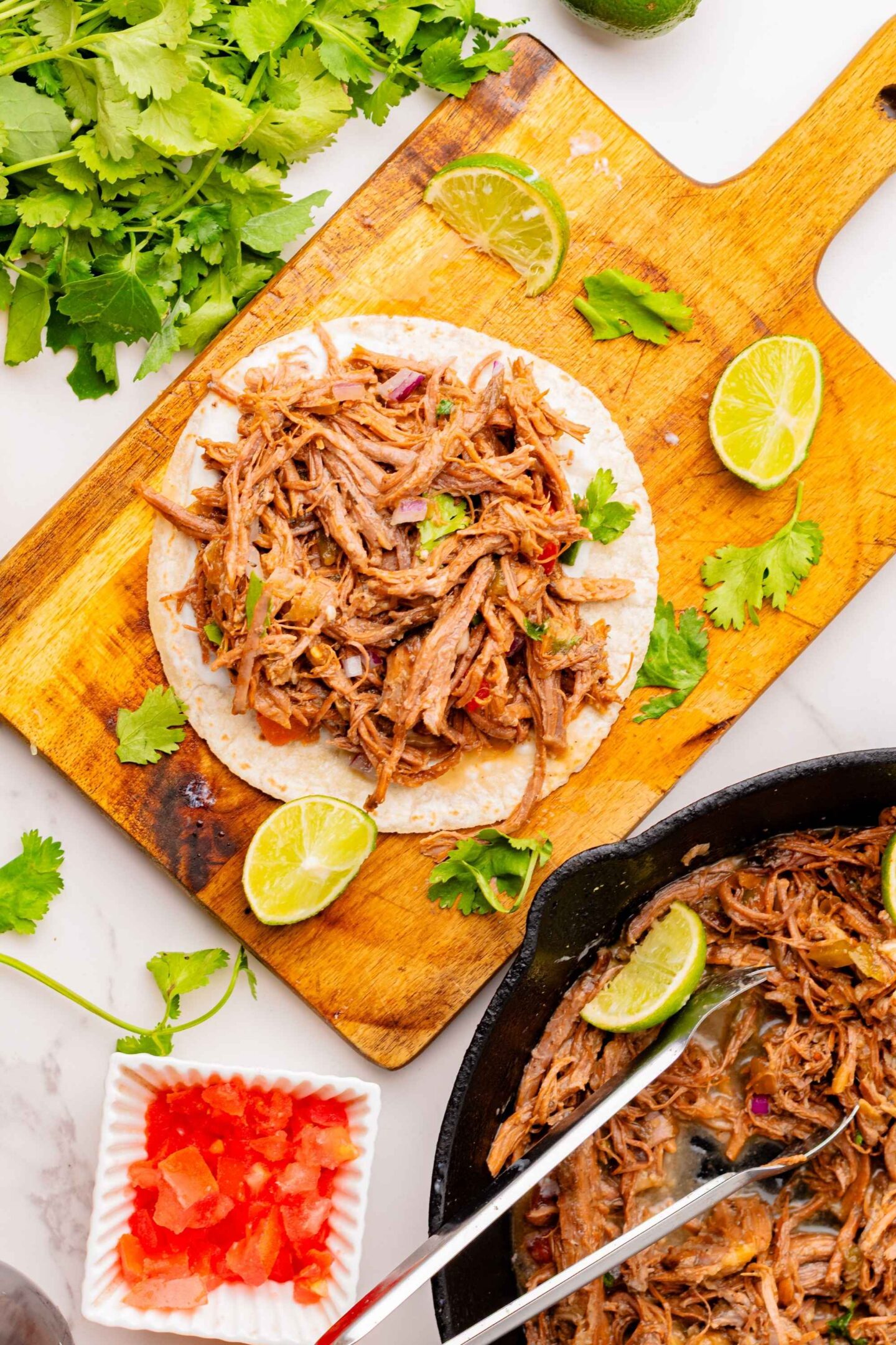 crockpot mexican pork tortillas
