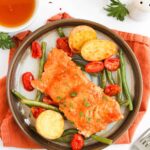 maple salmon and potatoes
