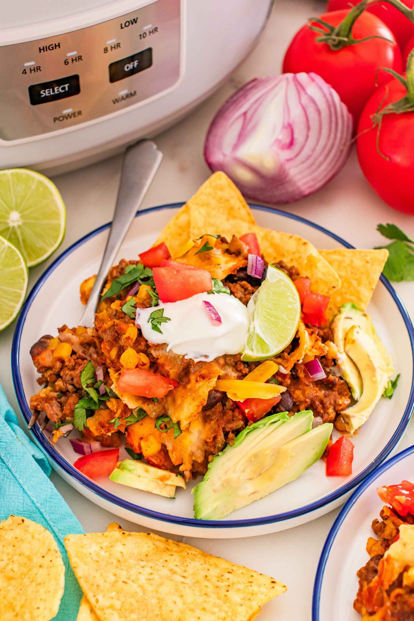 slow cooker taco casserole
