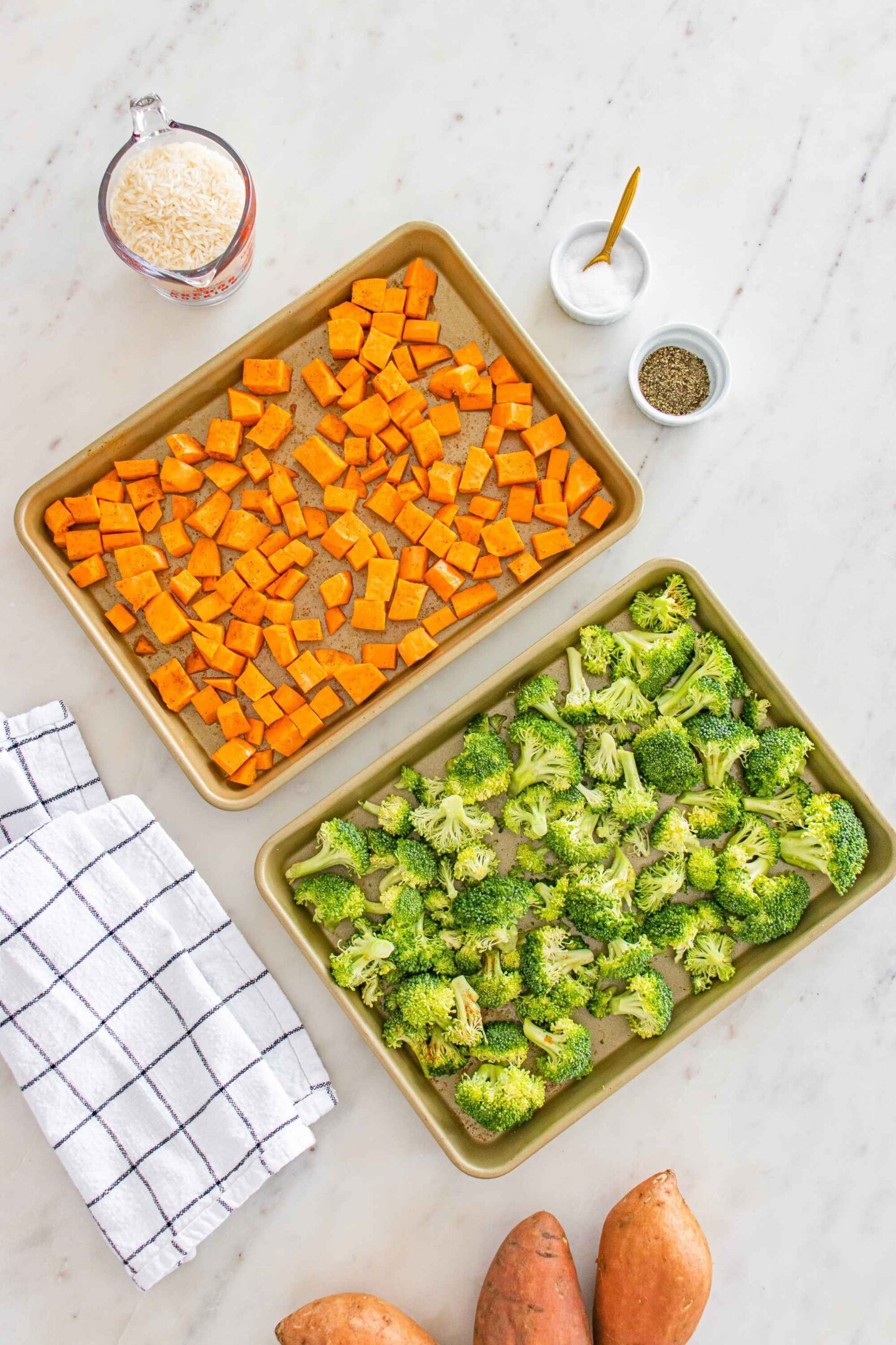 sweet potato and broccoli