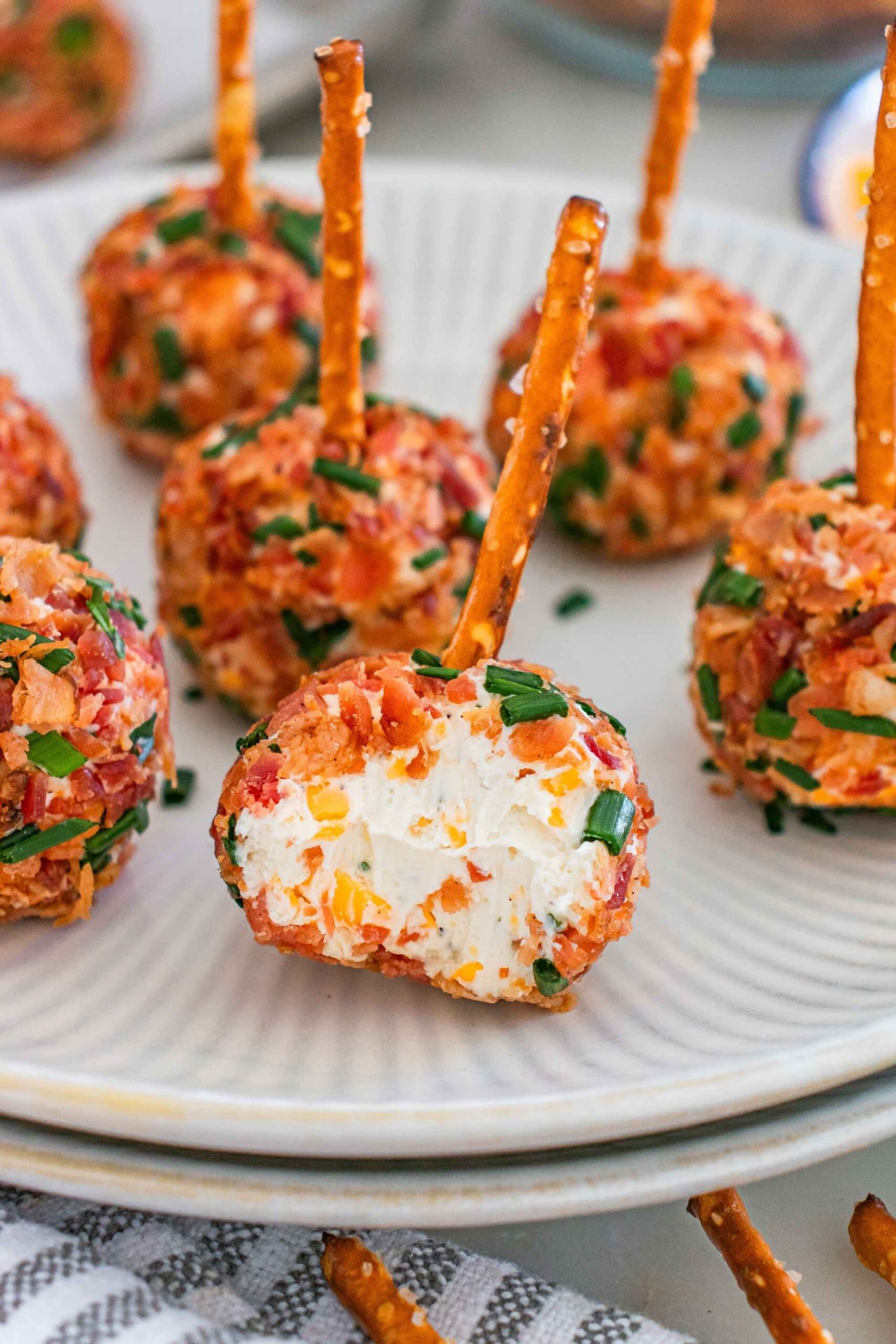 cheese ball with bite