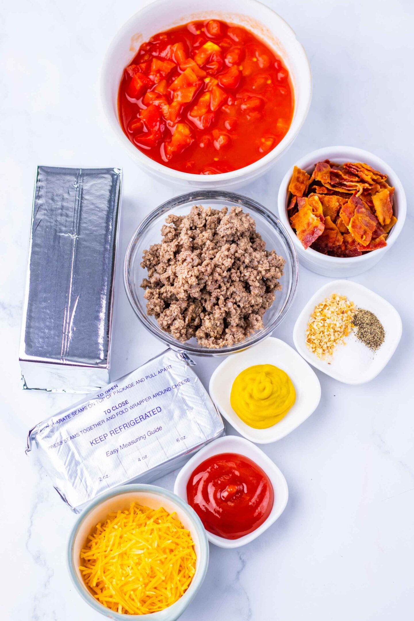 crockpot bacon cheeseburger dip ingredients