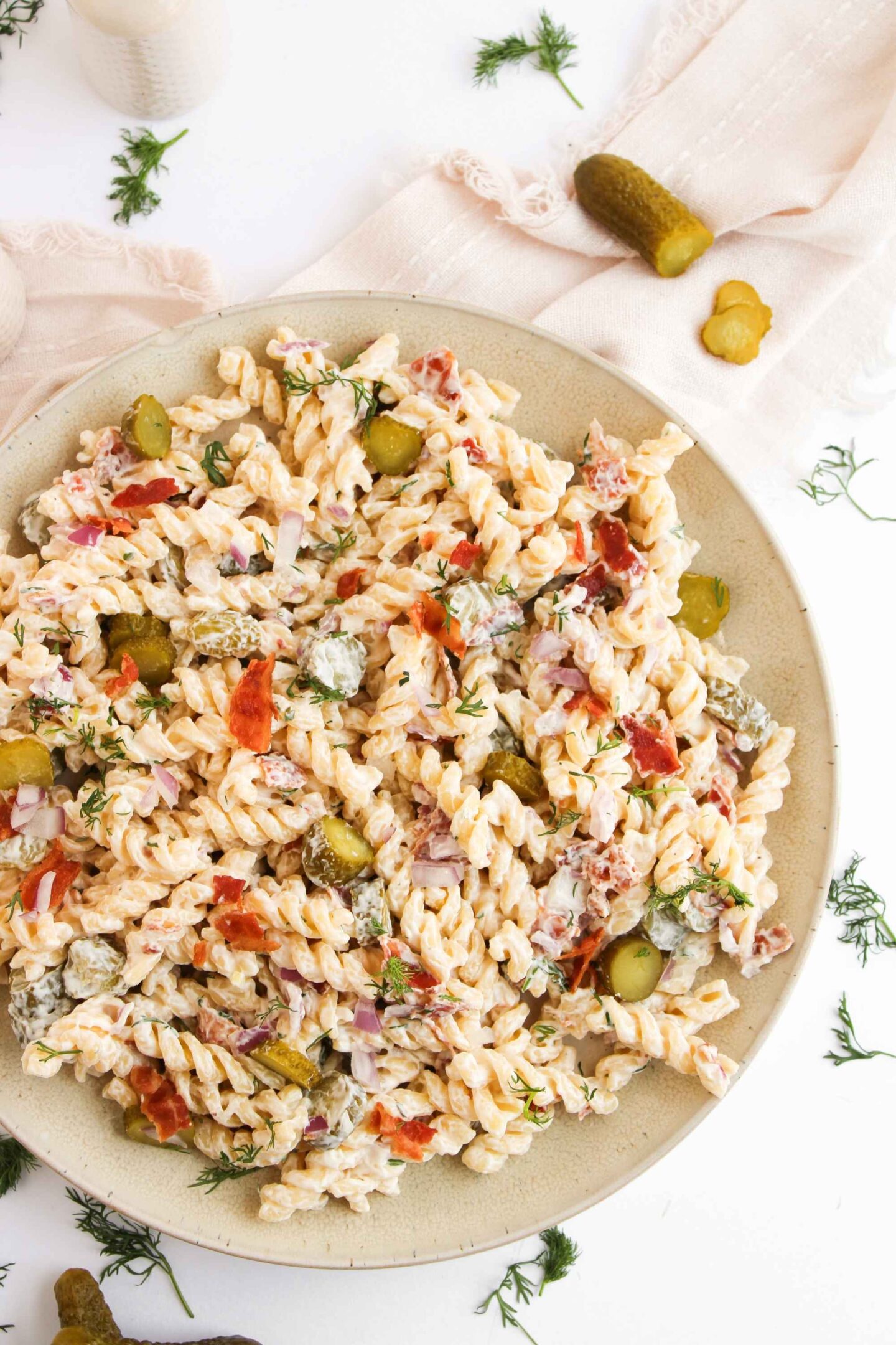 dill pickle pasta salad