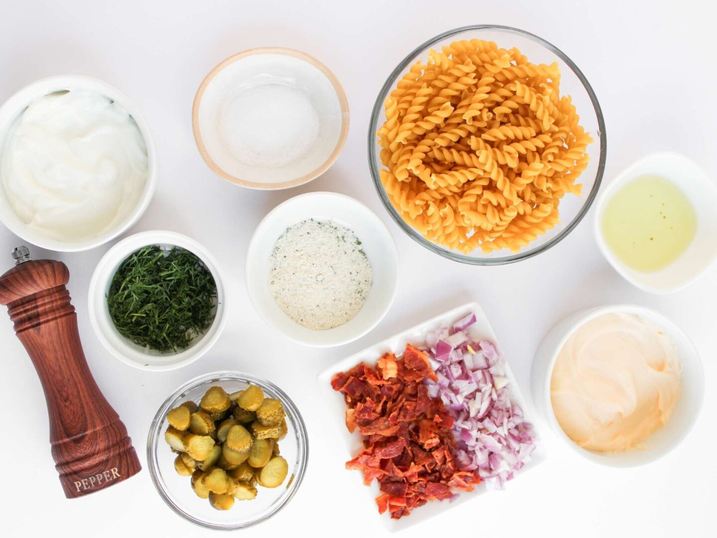 dill pickle pasta salad ingredients