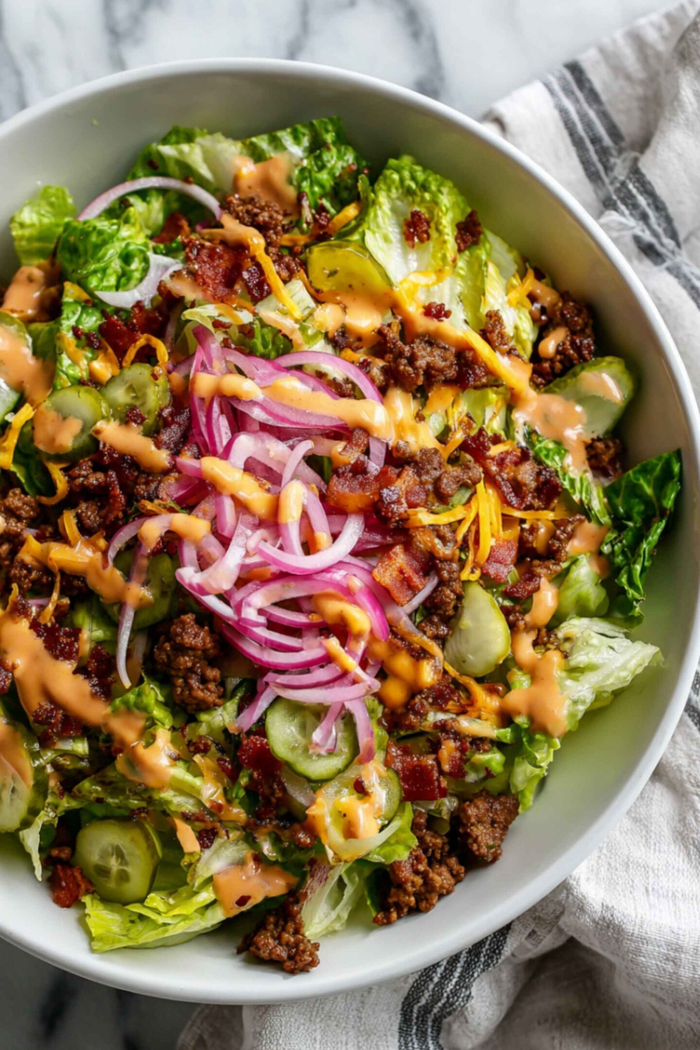 keto cheeseburger salad