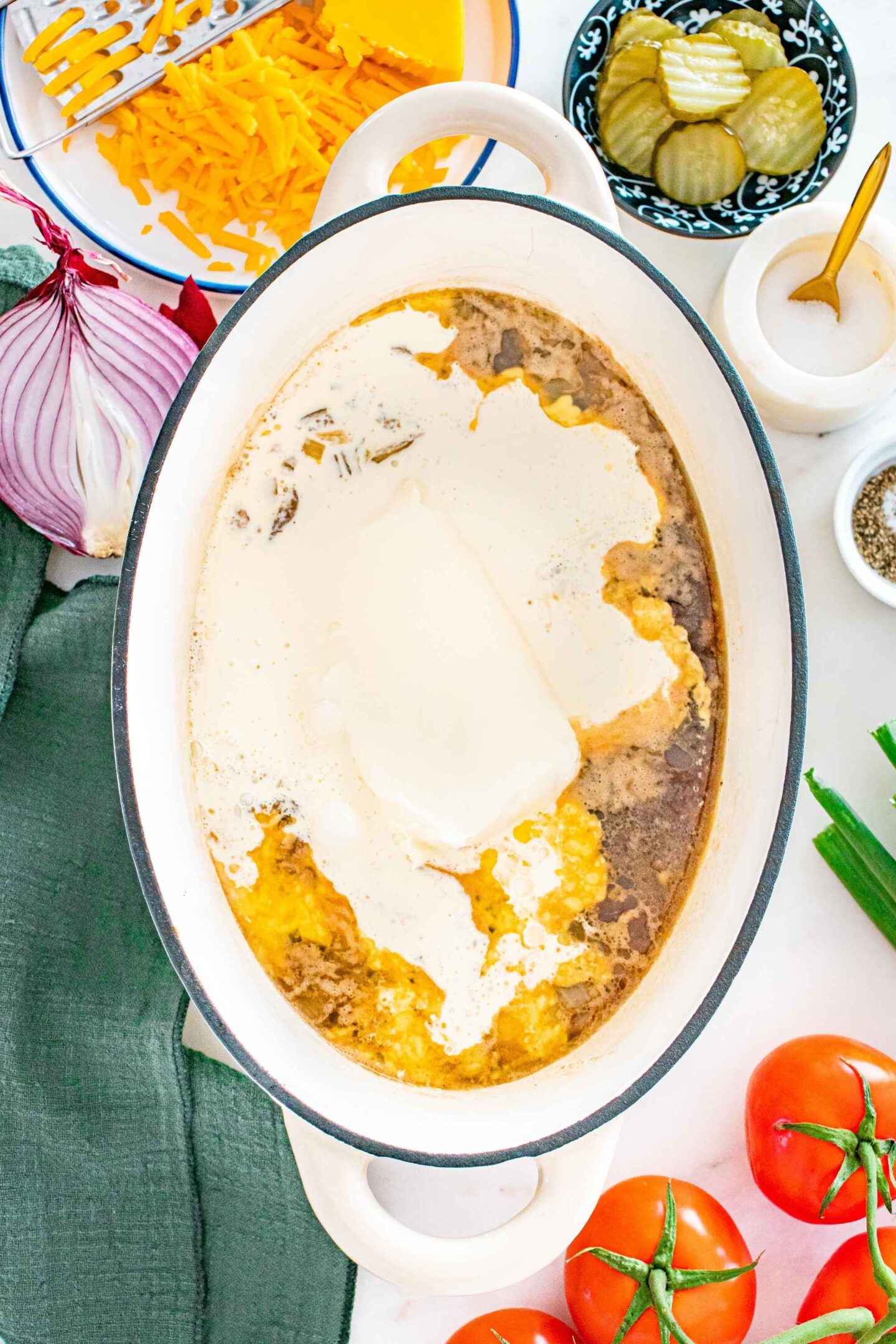 keto cheeseburger soup base