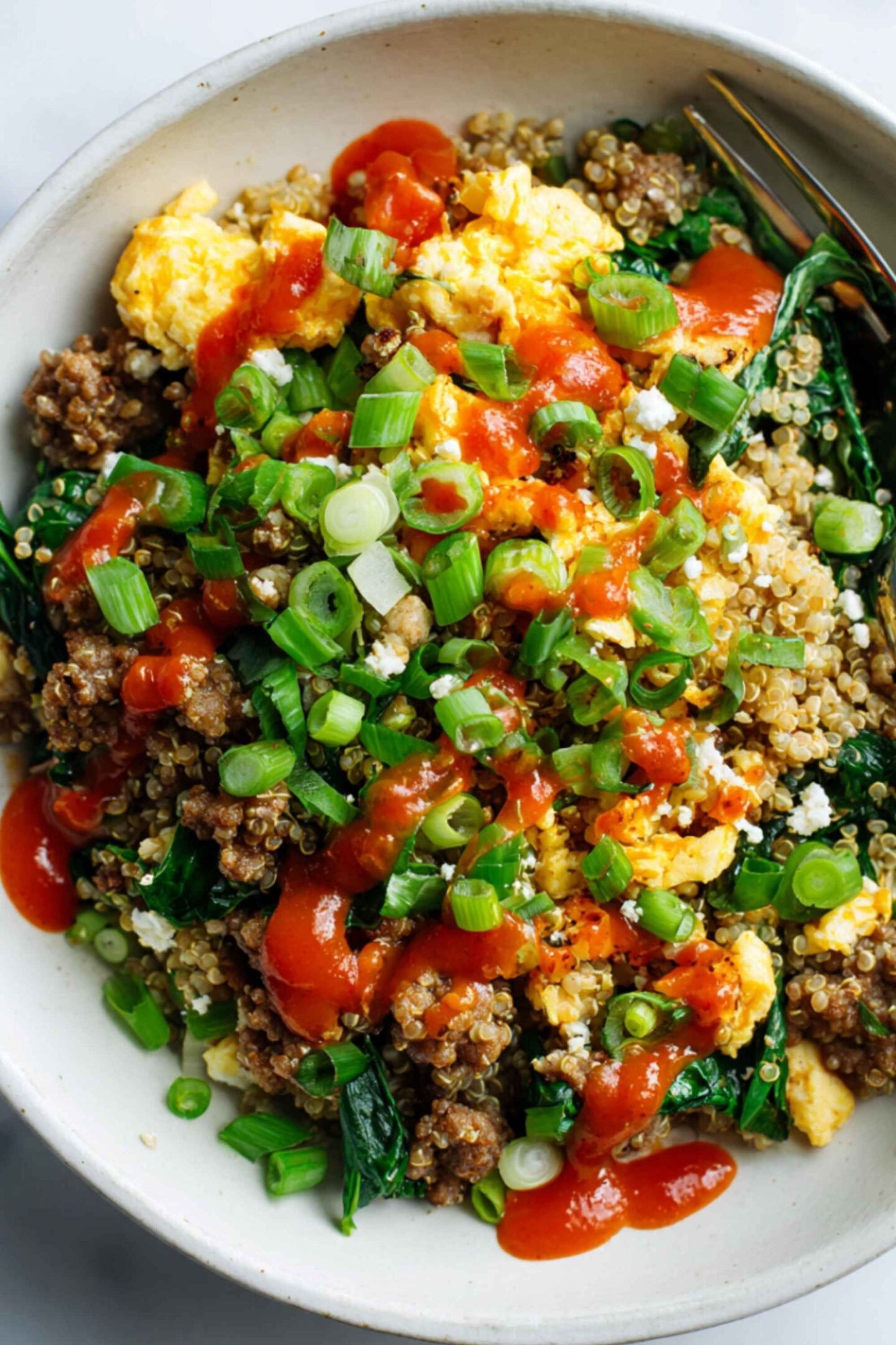 savory quinoa breakfast bowl