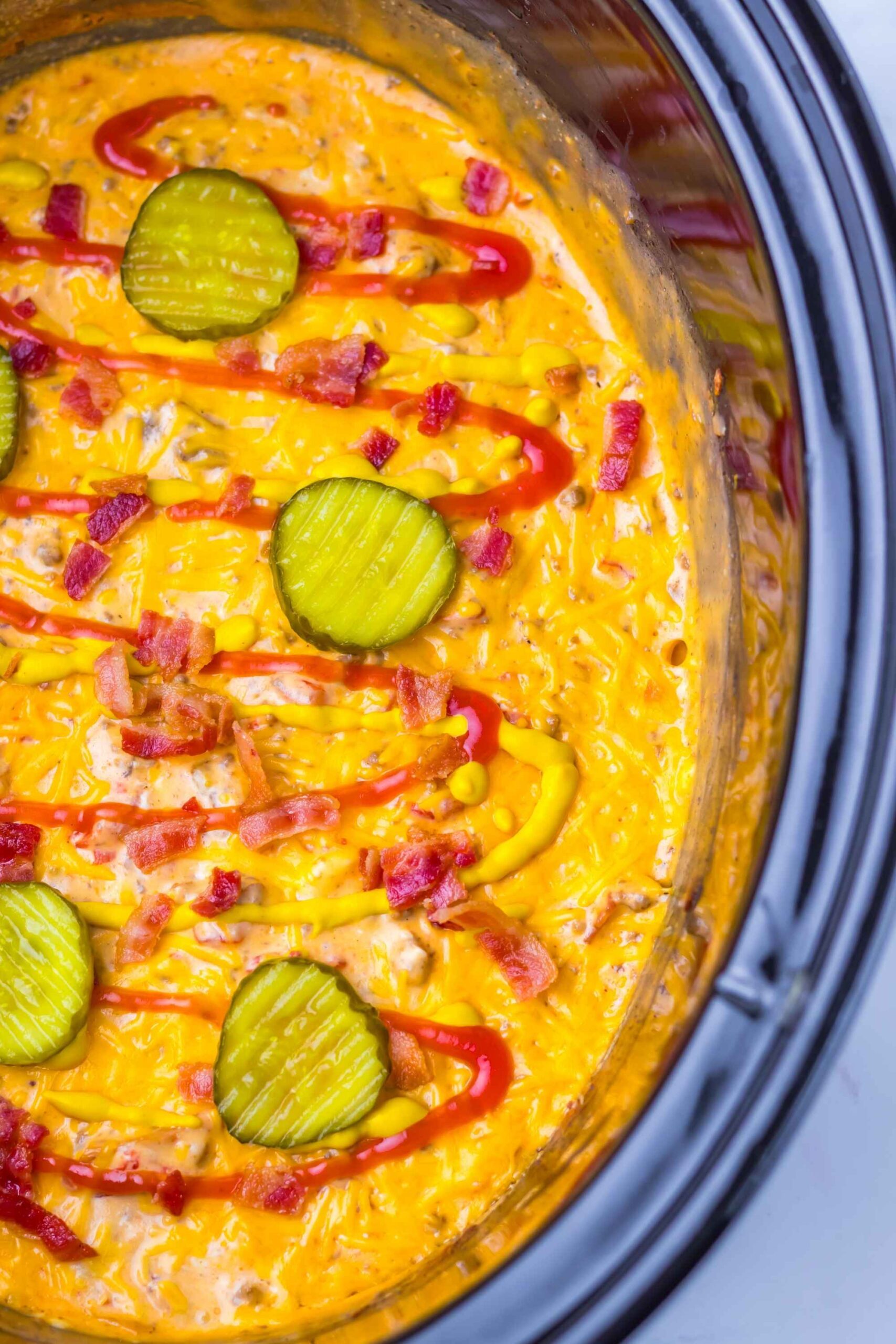 slow cooker cheeseburger dip