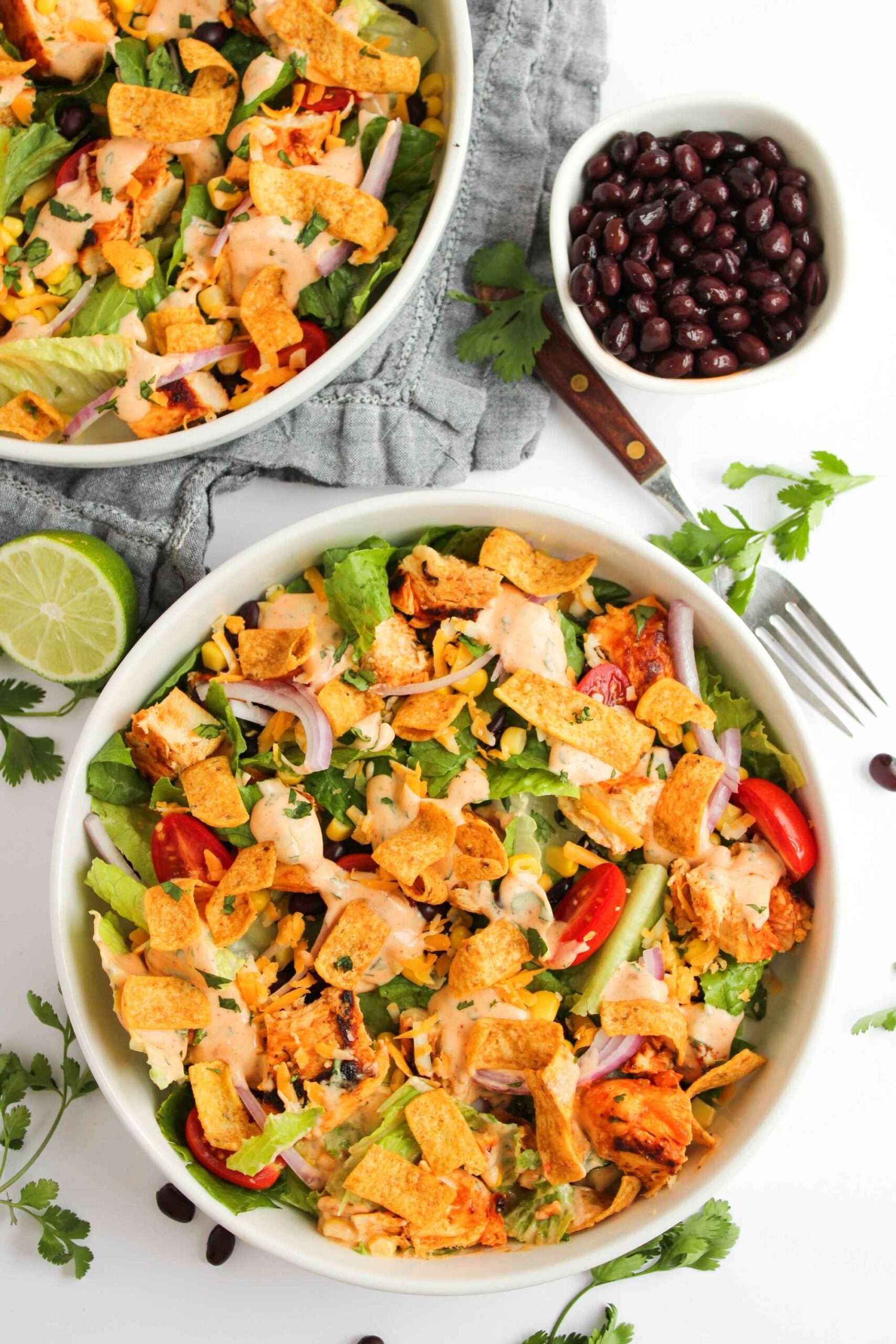 southwest chicken salad bowl