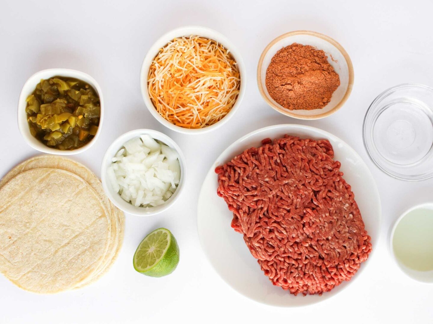 baked beef taco ingredients