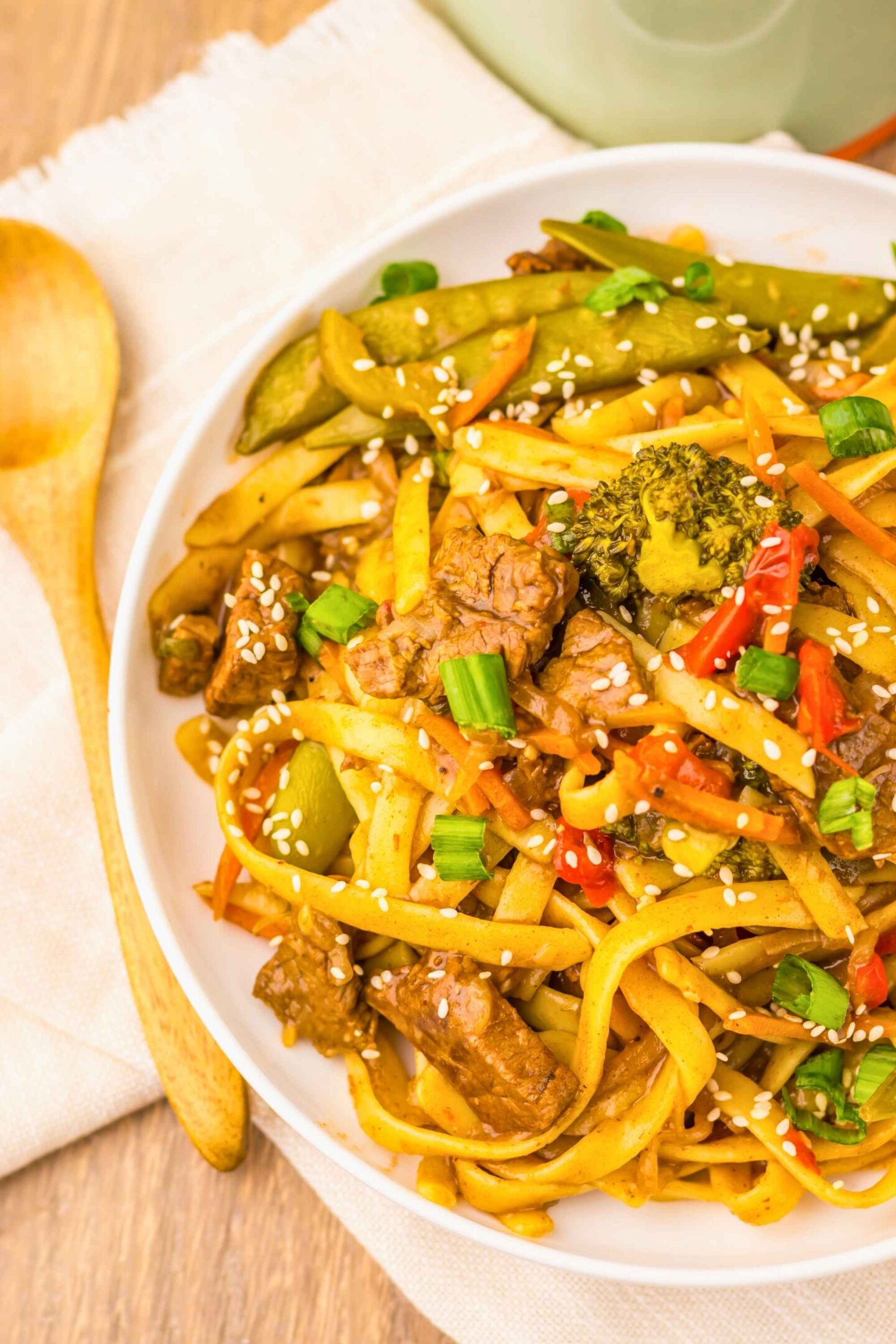 crockpot beef lo mein noodles
