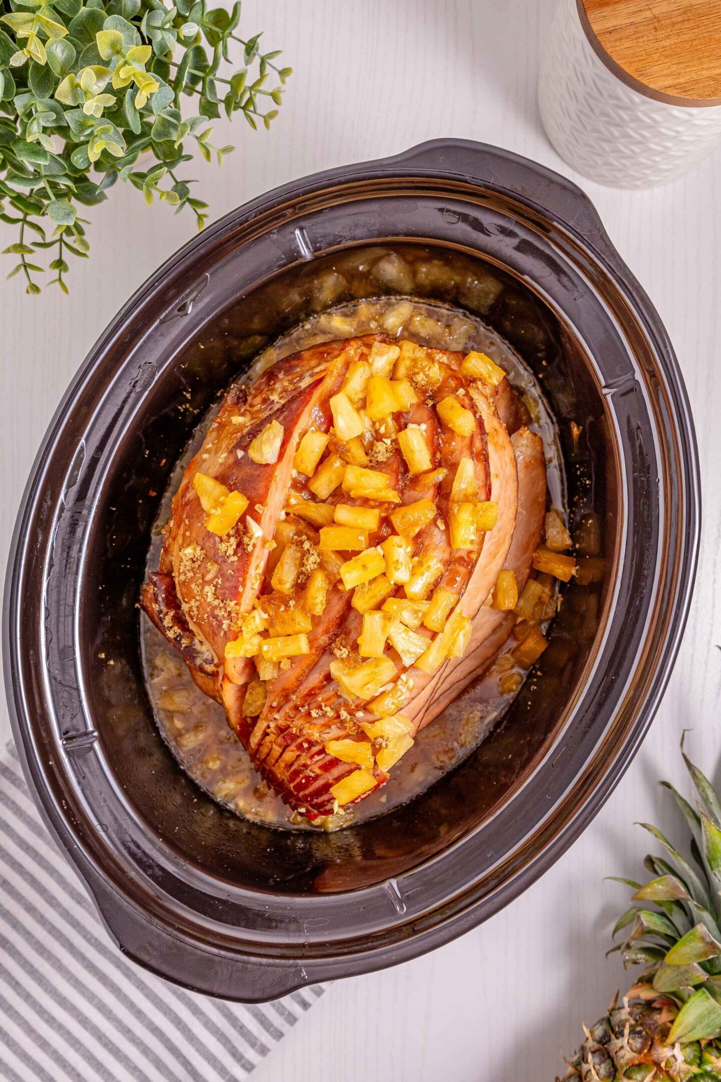 crockpot pineapple ham